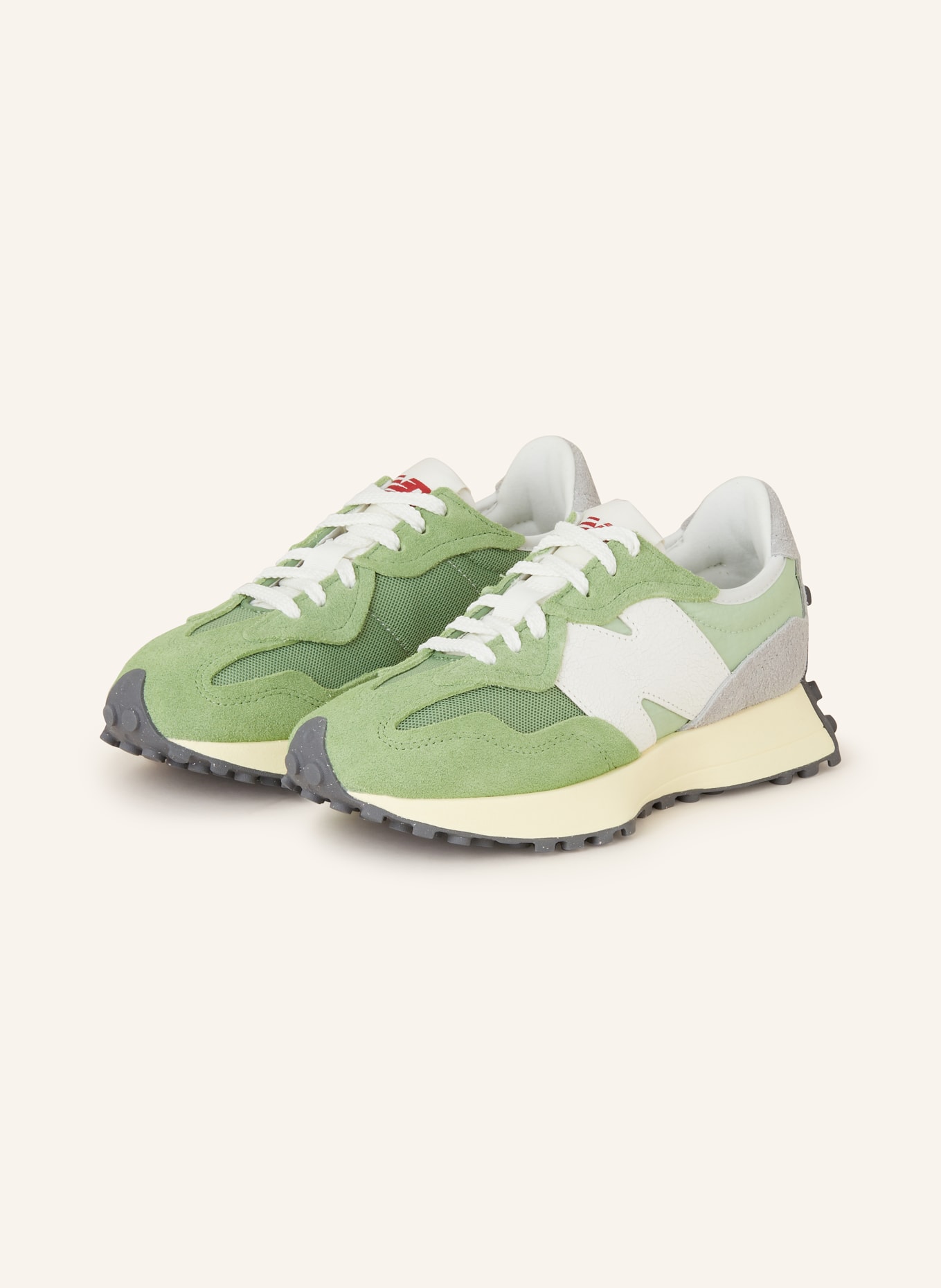 new balance Sneakers 327, Color: LIGHT GREEN/ GRAY (Image 1)