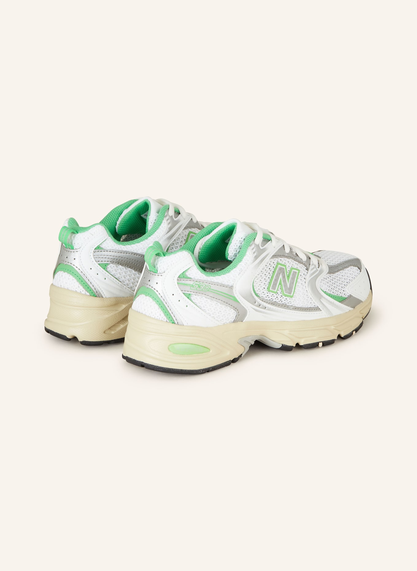 new balance Sneakers 530, Color: WHITE/ GREEN (Image 2)