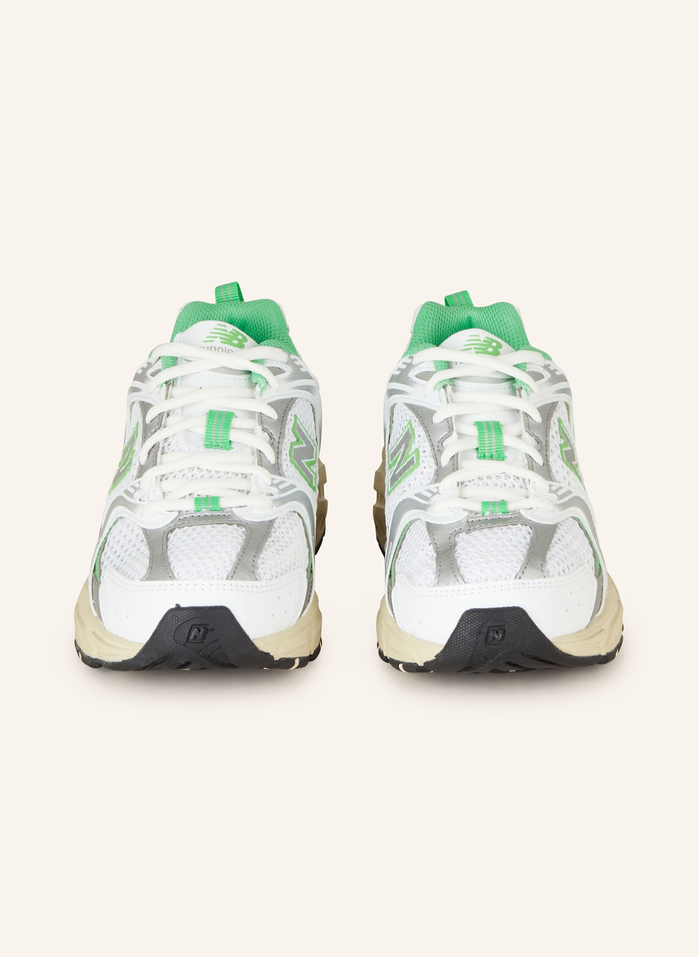 new balance Sneakers 530, Color: WHITE/ GREEN (Image 3)