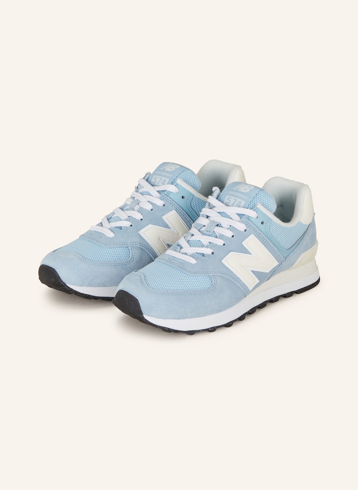 new balance Sneakers 574, Color: LIGHT BLUE/ WHITE (Image 1)