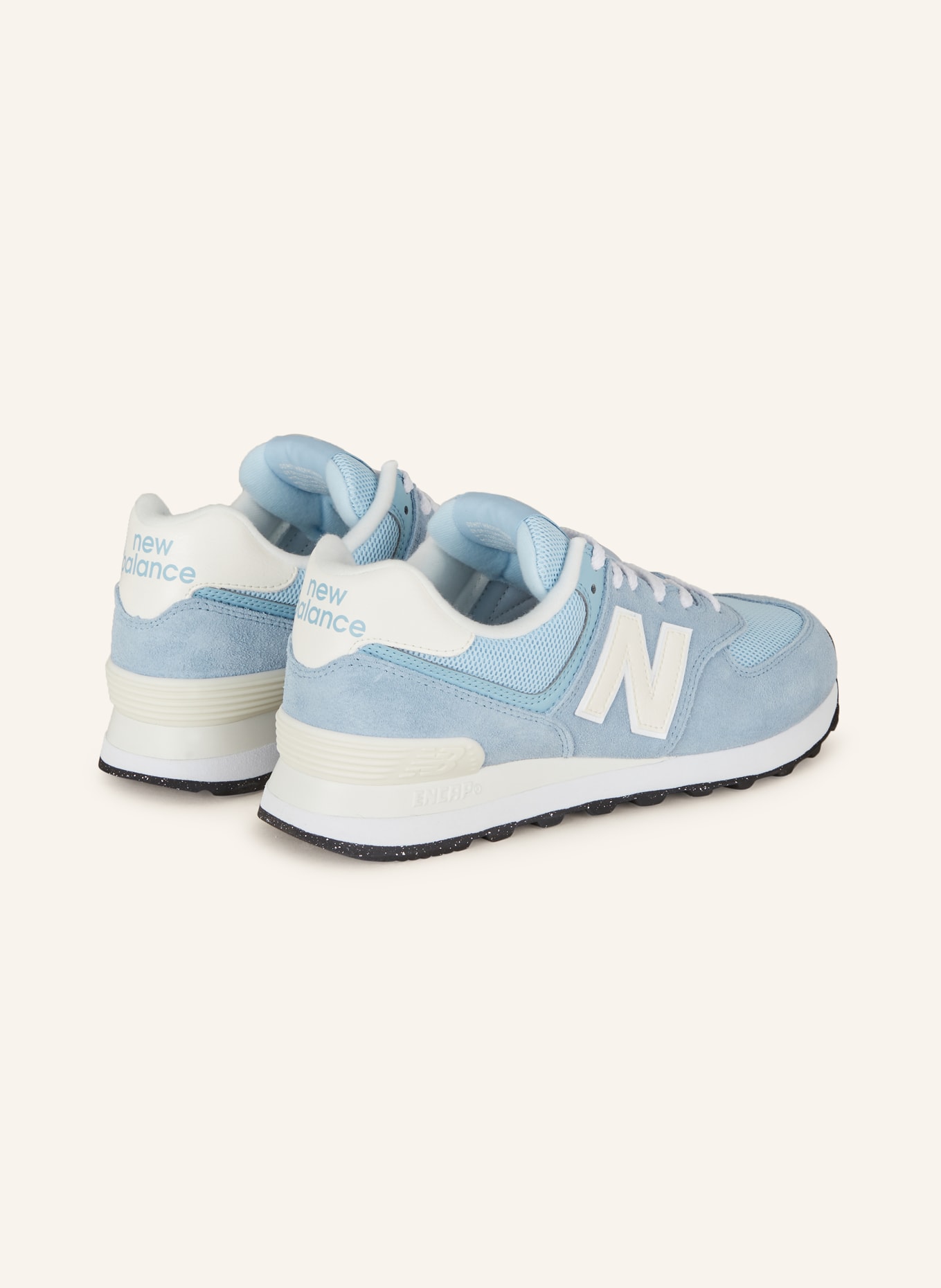 new balance Sneakers 574, Color: LIGHT BLUE/ WHITE (Image 2)