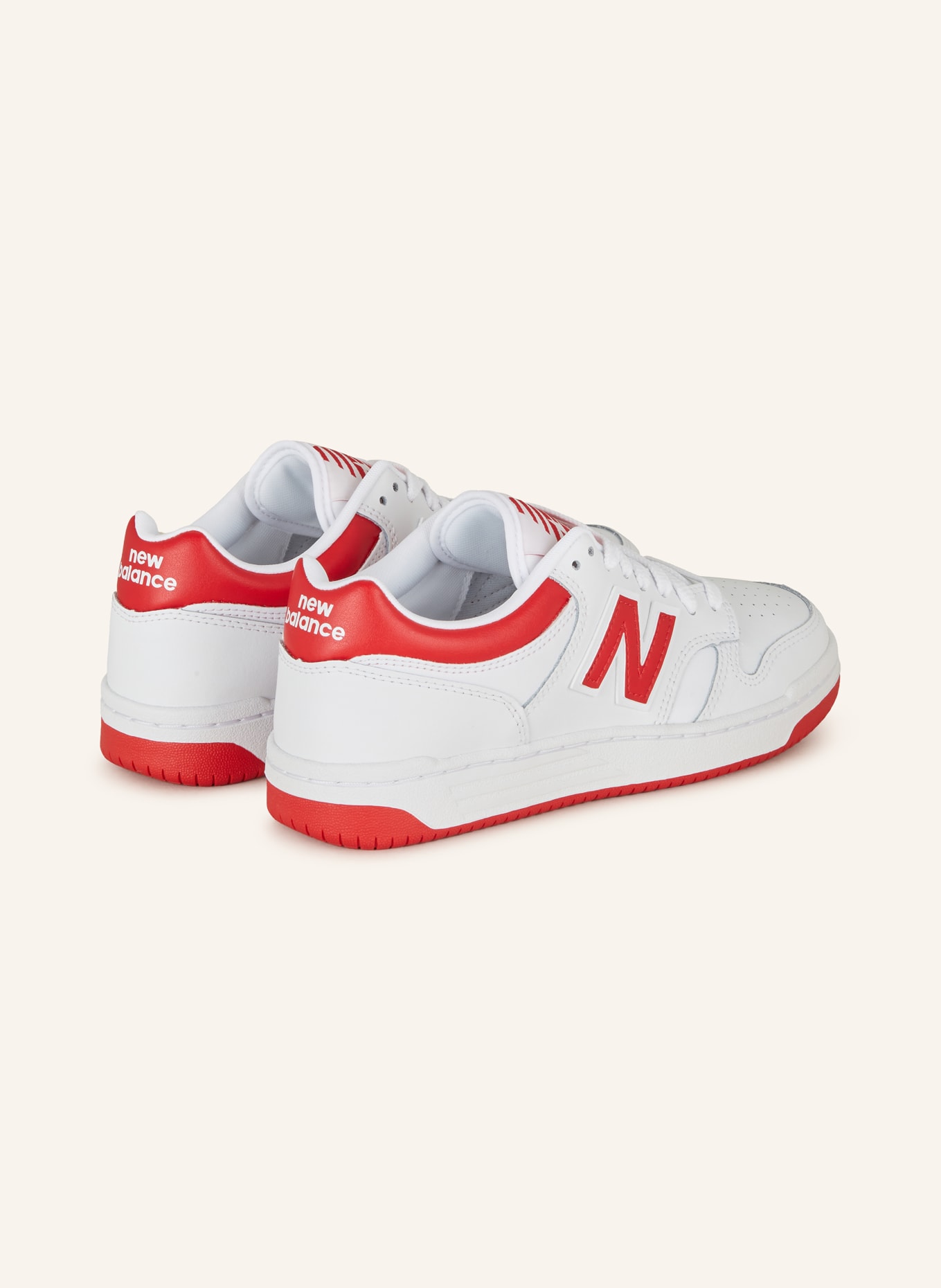 new balance Sneaker 480, Farbe: WEISS/ ROT (Bild 2)