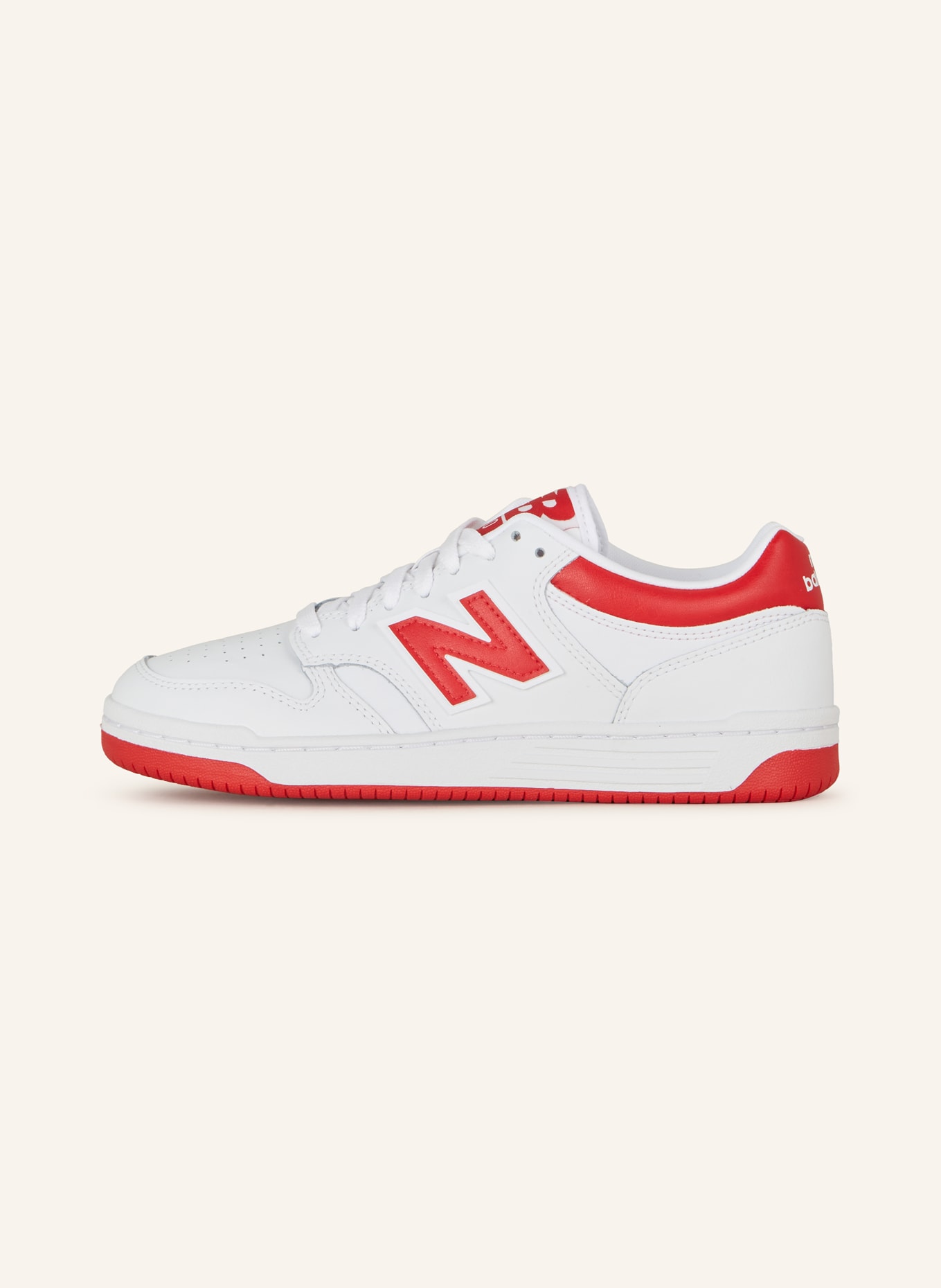 new balance Sneakers 480, Color: WHITE/ RED (Image 4)