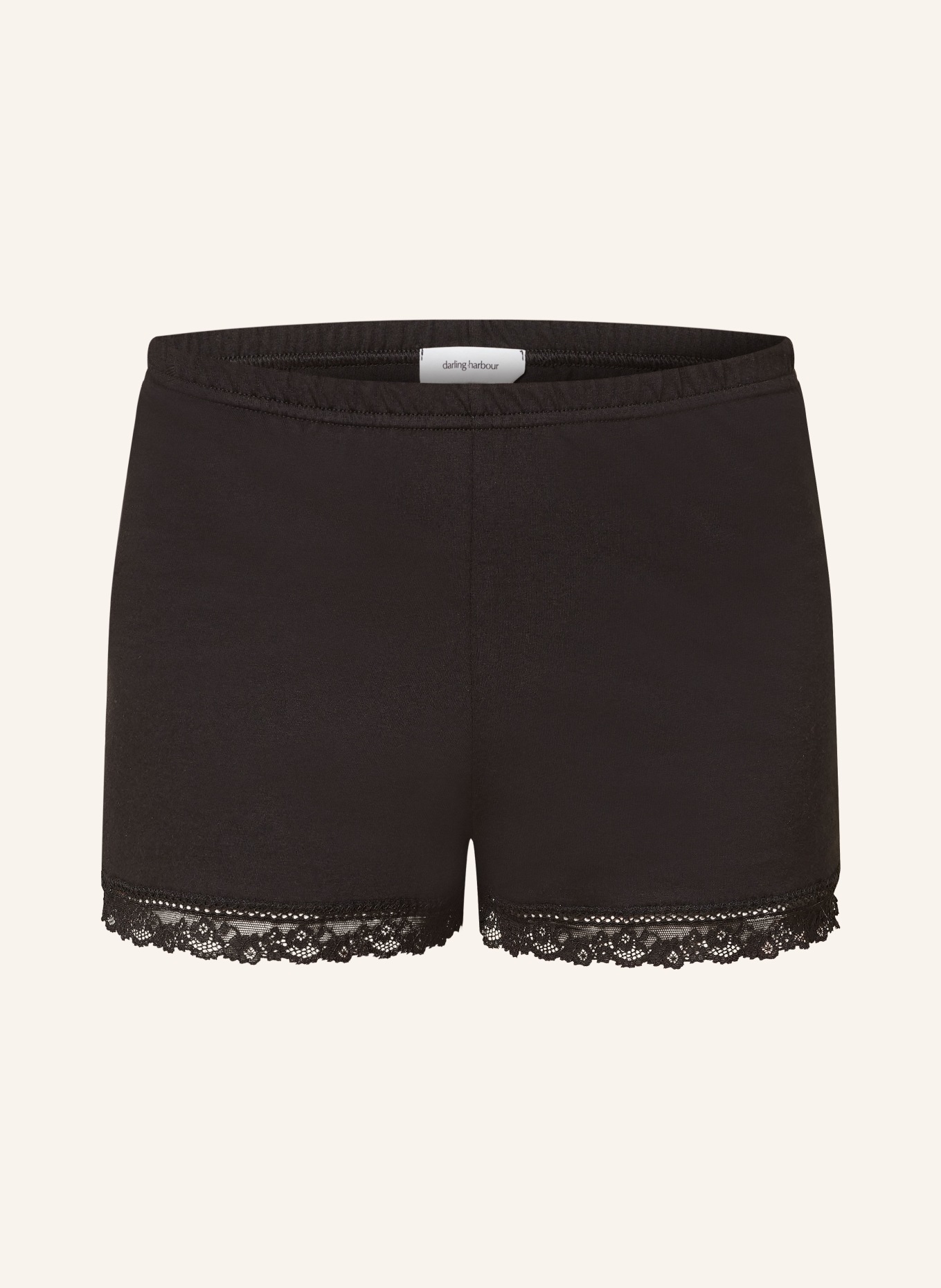 darling harbour Pajama shorts, Color: BLACK (Image 1)