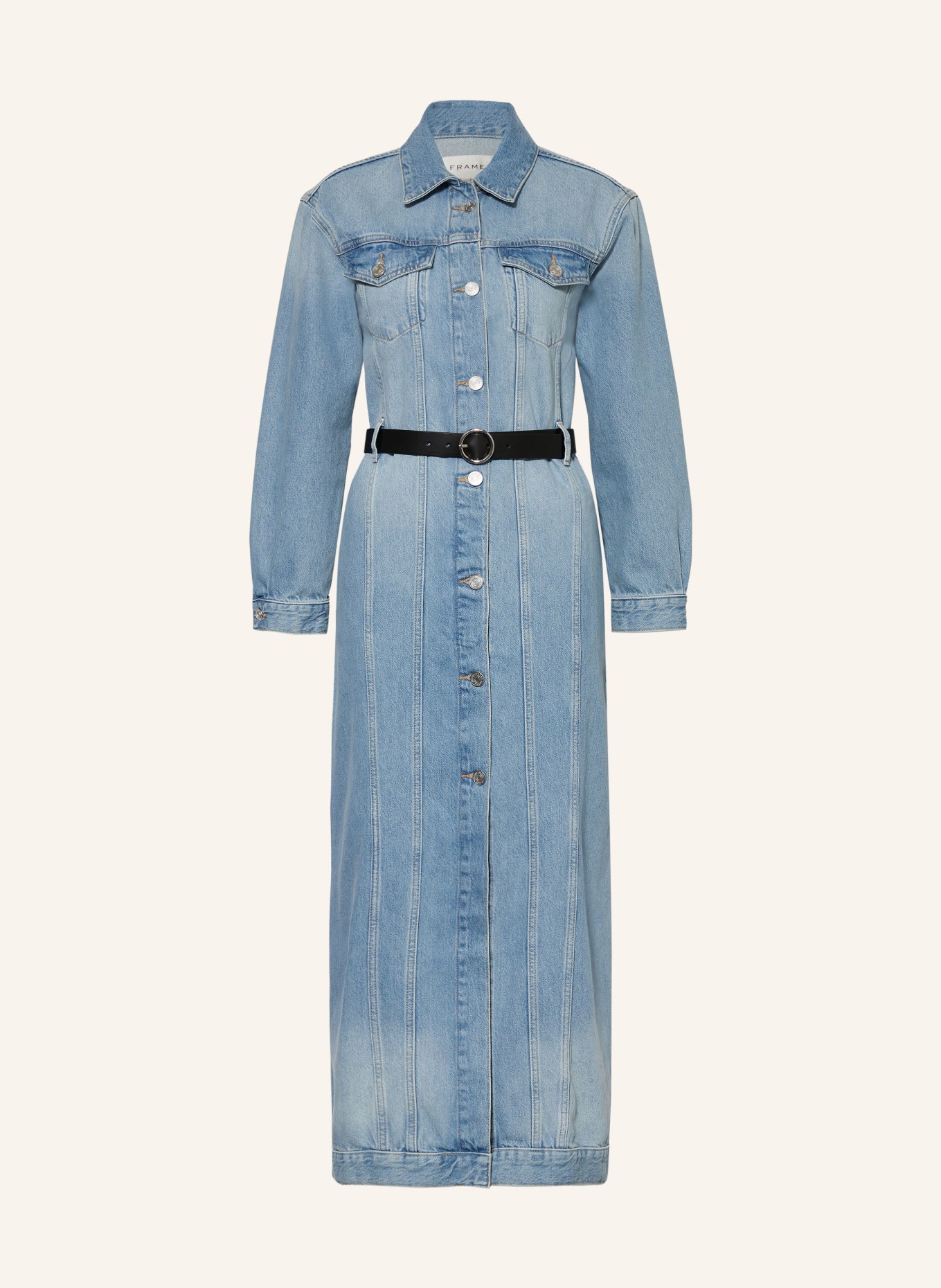 FRAME Denim dress THE OVERLONG TRUCKER, Color: LIGHT BLUE (Image 1)