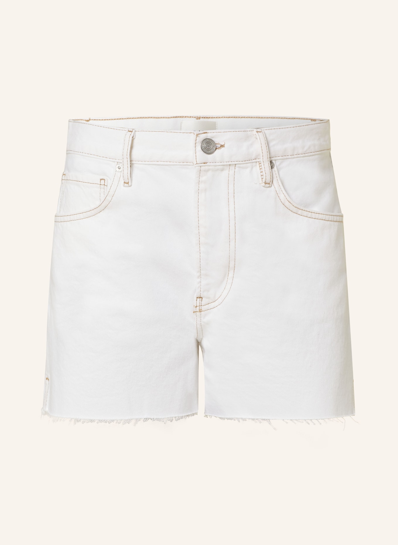 FRAME Jeanshorts LE SUPER HIGH SHORT, Farbe: ECRU (Bild 1)