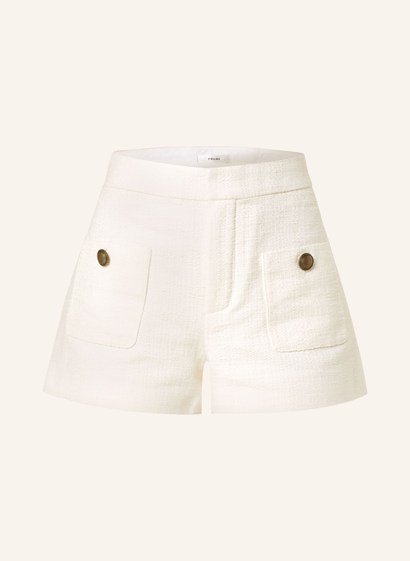 FRAME Tweed-Shorts, Farbe: ECRU (Bild 1)