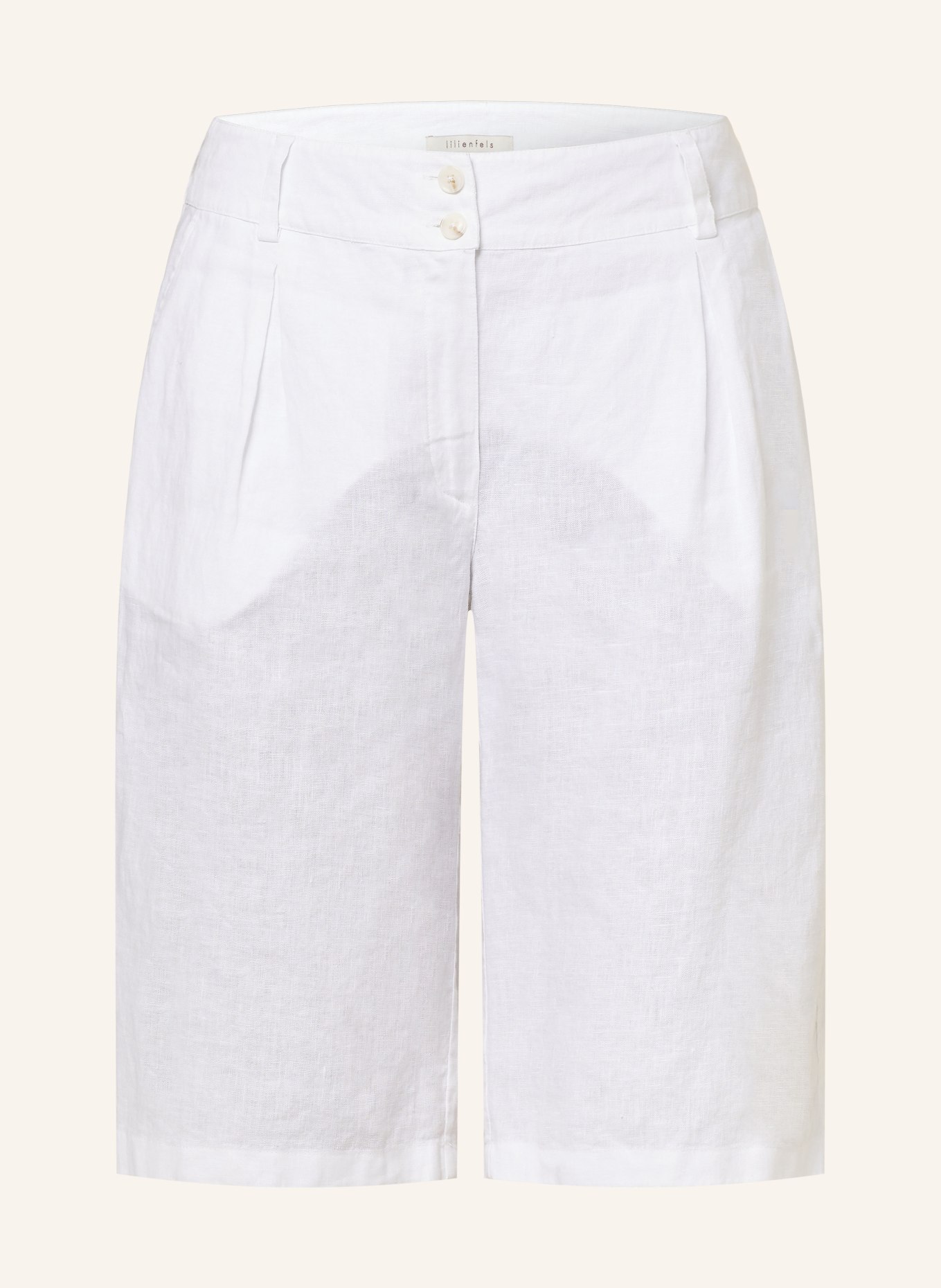 lilienfels Linen shorts, Color: WHITE (Image 1)