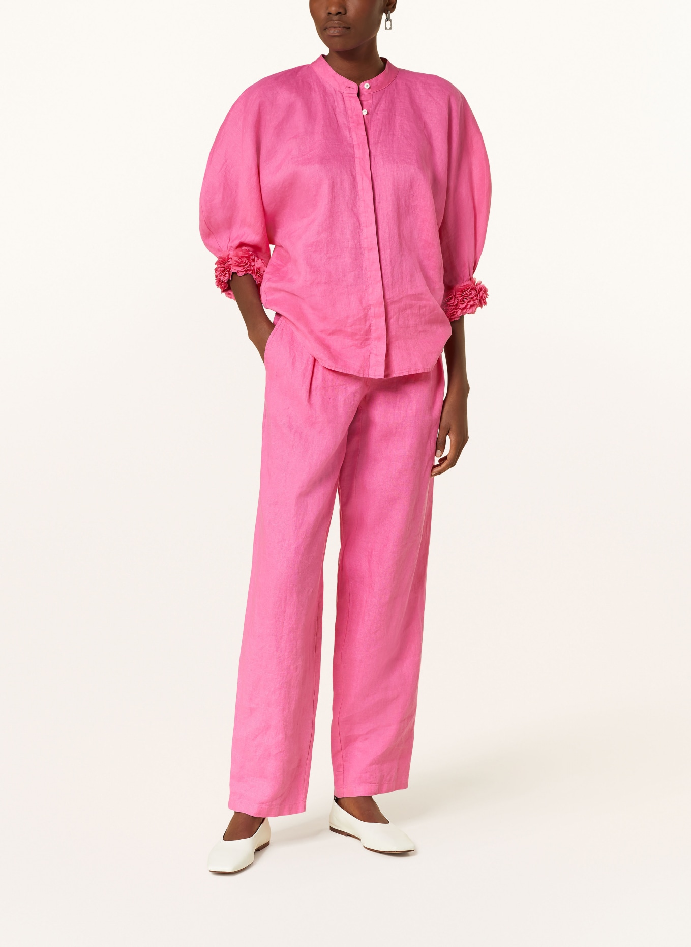 lilienfels Linen trousers, Color: PINK (Image 2)