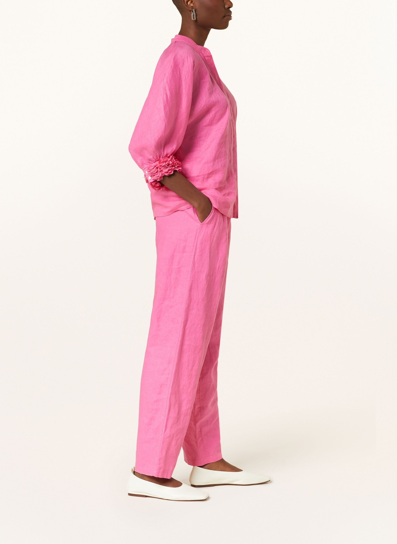 lilienfels Linen trousers, Color: PINK (Image 4)