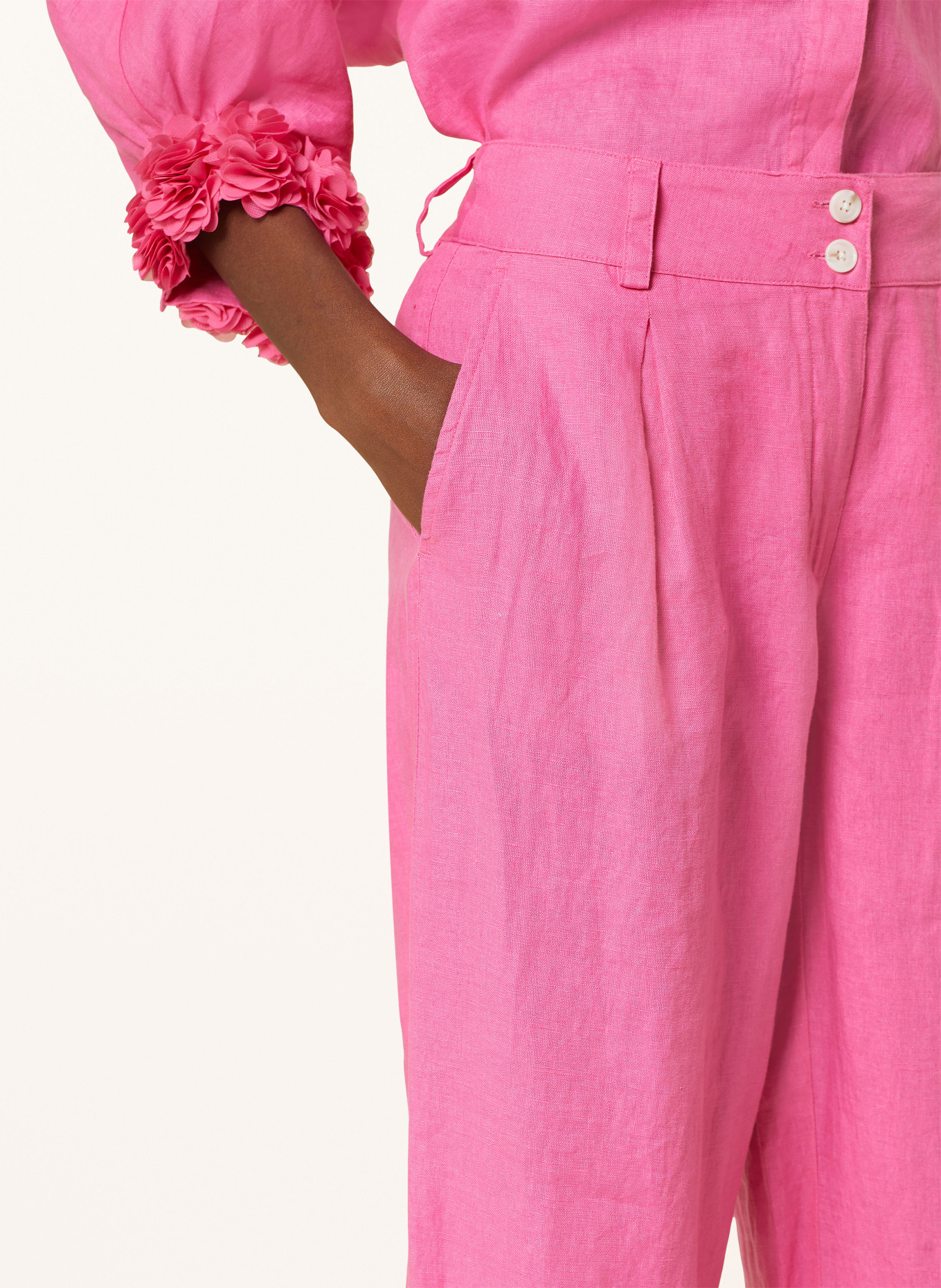 lilienfels Linen trousers, Color: PINK (Image 5)