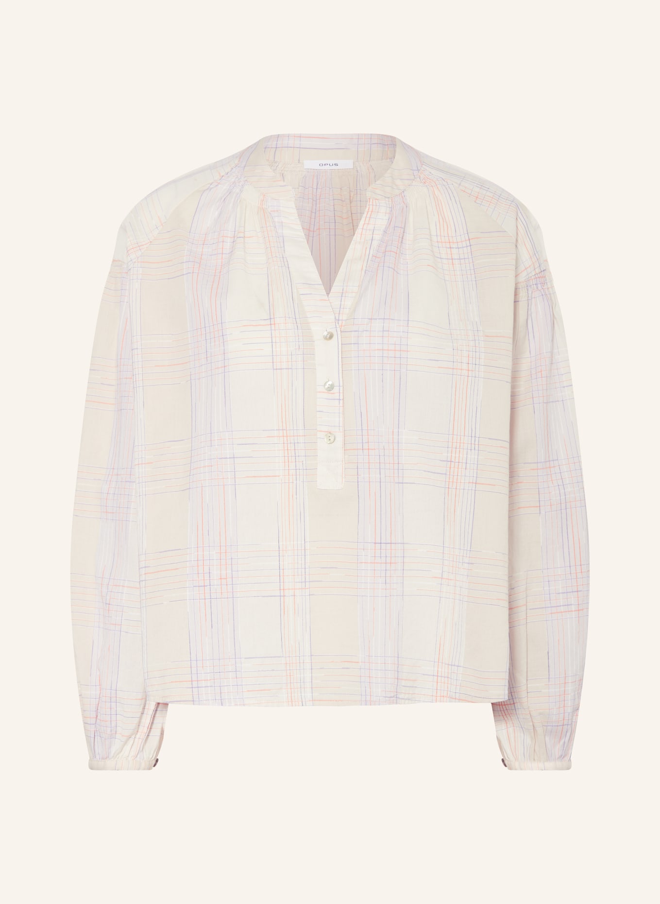 OPUS Shirt blouse FELENYA, Color: BEIGE/ ORANGE/ PURPLE (Image 1)