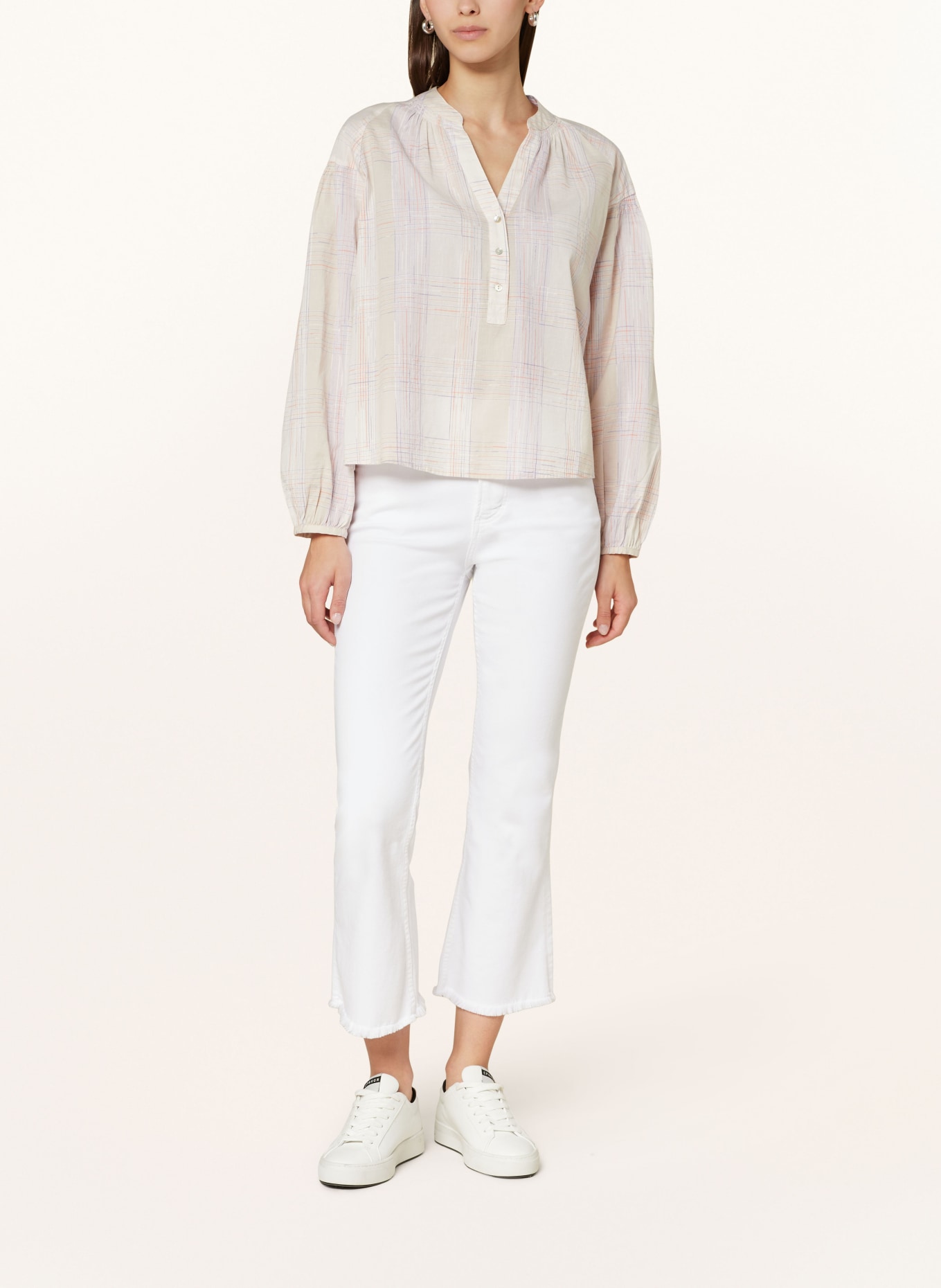 OPUS Shirt blouse FELENYA, Color: BEIGE/ ORANGE/ PURPLE (Image 2)