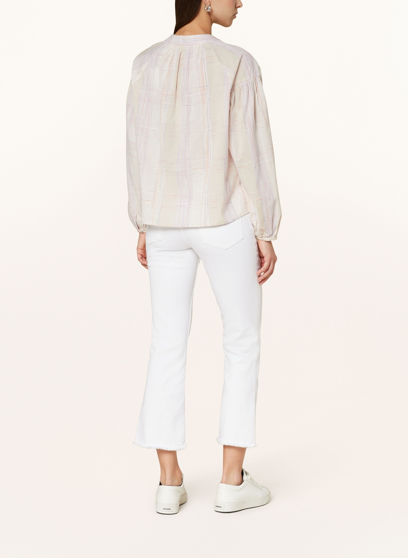 OPUS Shirt blouse FELENYA, Color: BEIGE/ ORANGE/ PURPLE (Image 3)