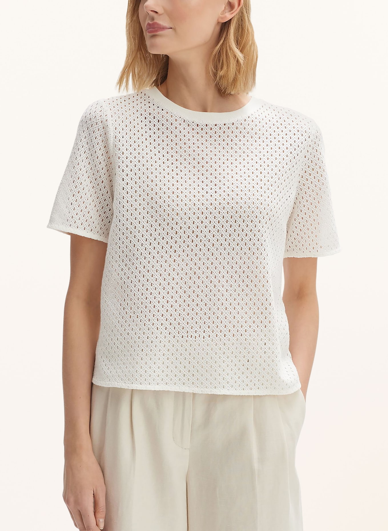 OPUS Knit shirt SEFRIRA, Color: WHITE (Image 2)