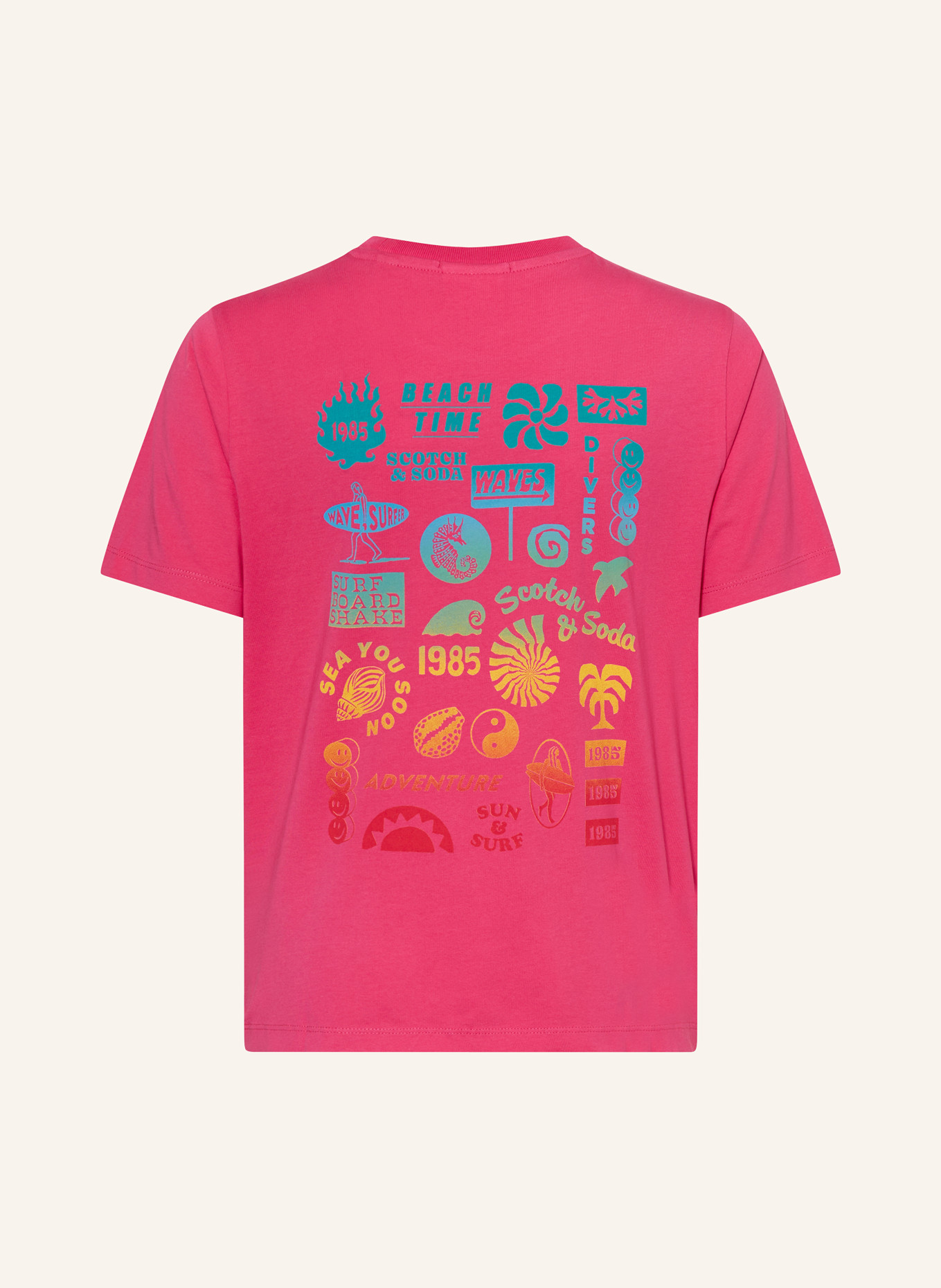 SCOTCH & SODA T-Shirt, Farbe: FUCHSIA (Bild 2)