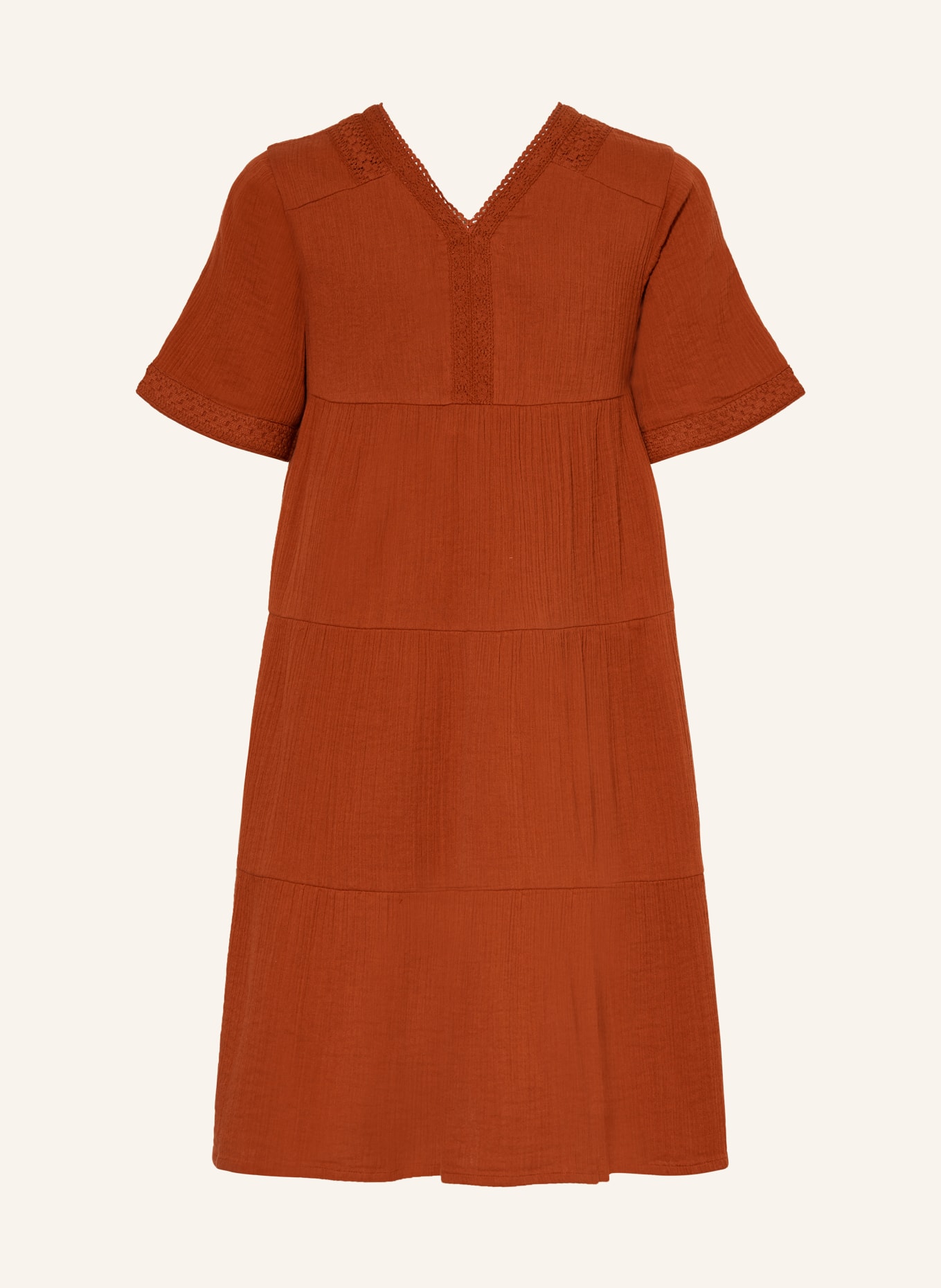 SCOTCH & SODA Kleid mit Spitze, Farbe: DUNKELROT (Bild 2)