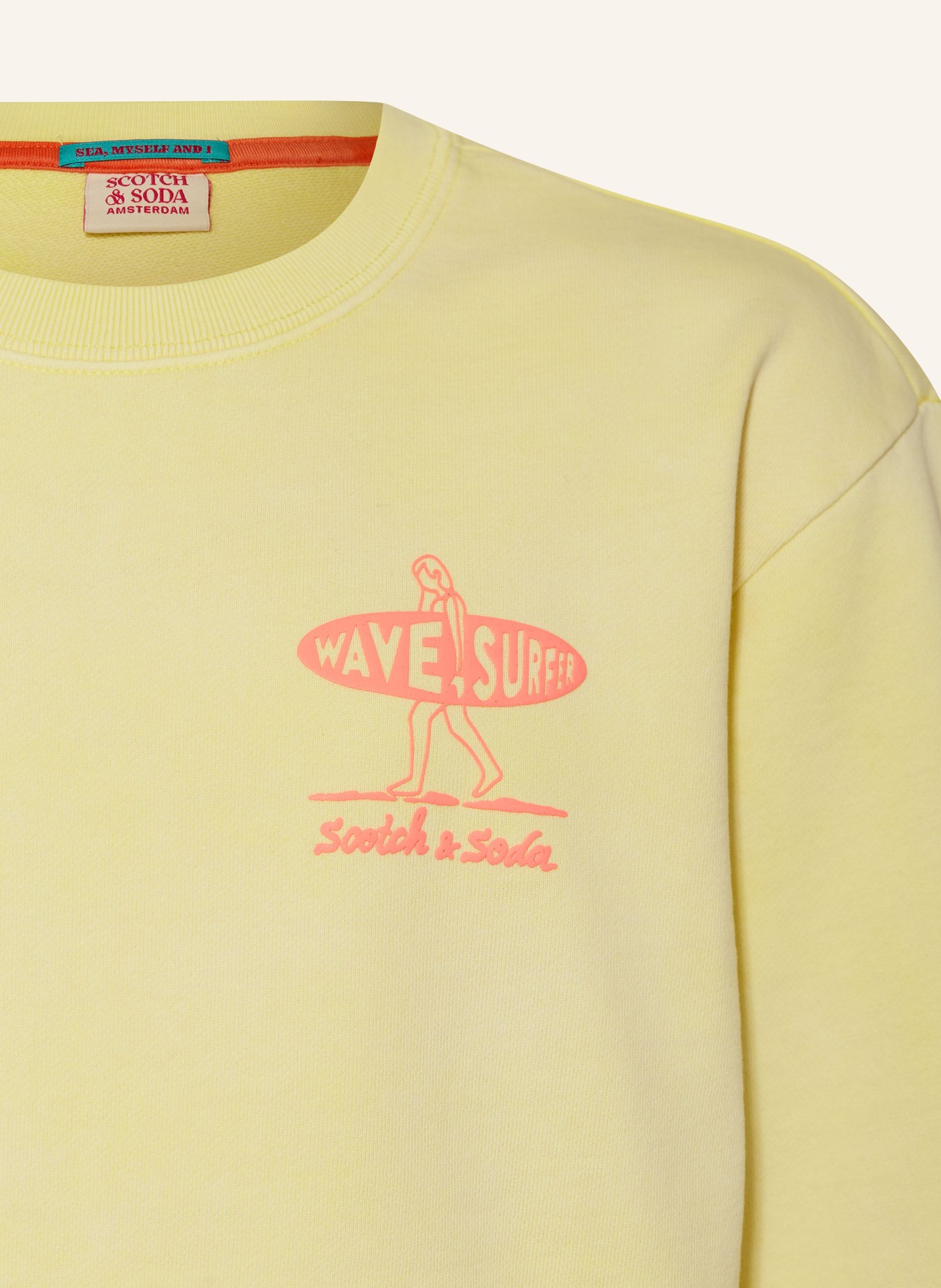 SCOTCH & SODA Sweatshirt, Farbe: HELLGELB (Bild 3)