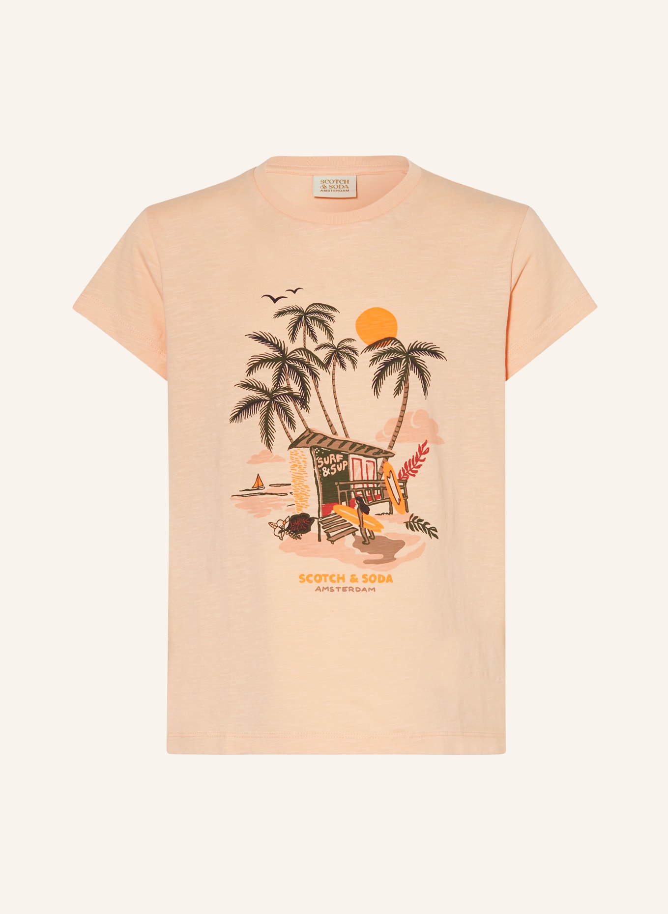 SCOTCH & SODA T-Shirt, Farbe: HELLORANGE (Bild 1)