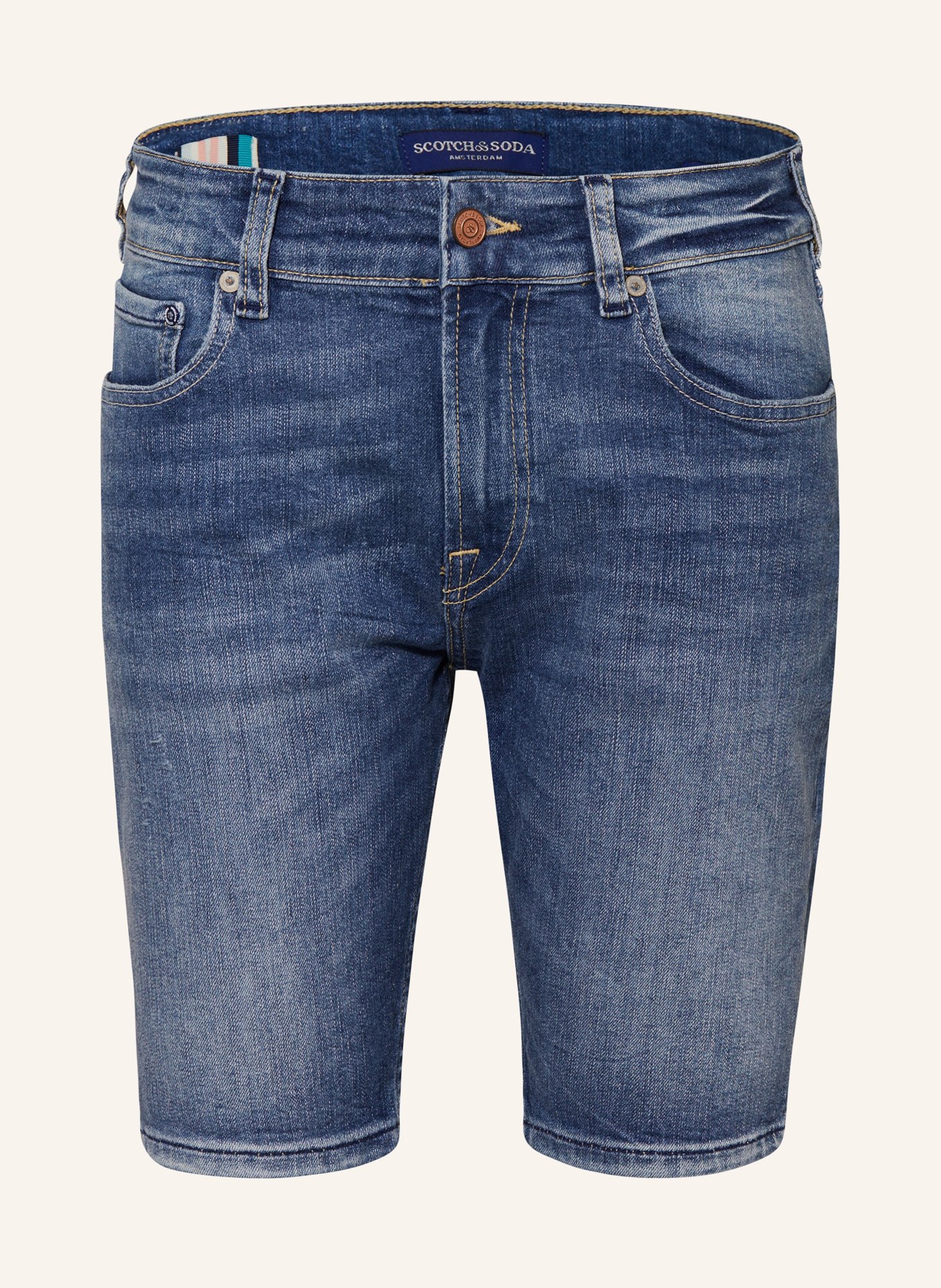 SCOTCH & SODA Szorty jeansowe DEAN loose fit, Kolor: NIEBIESKI (Obrazek 1)