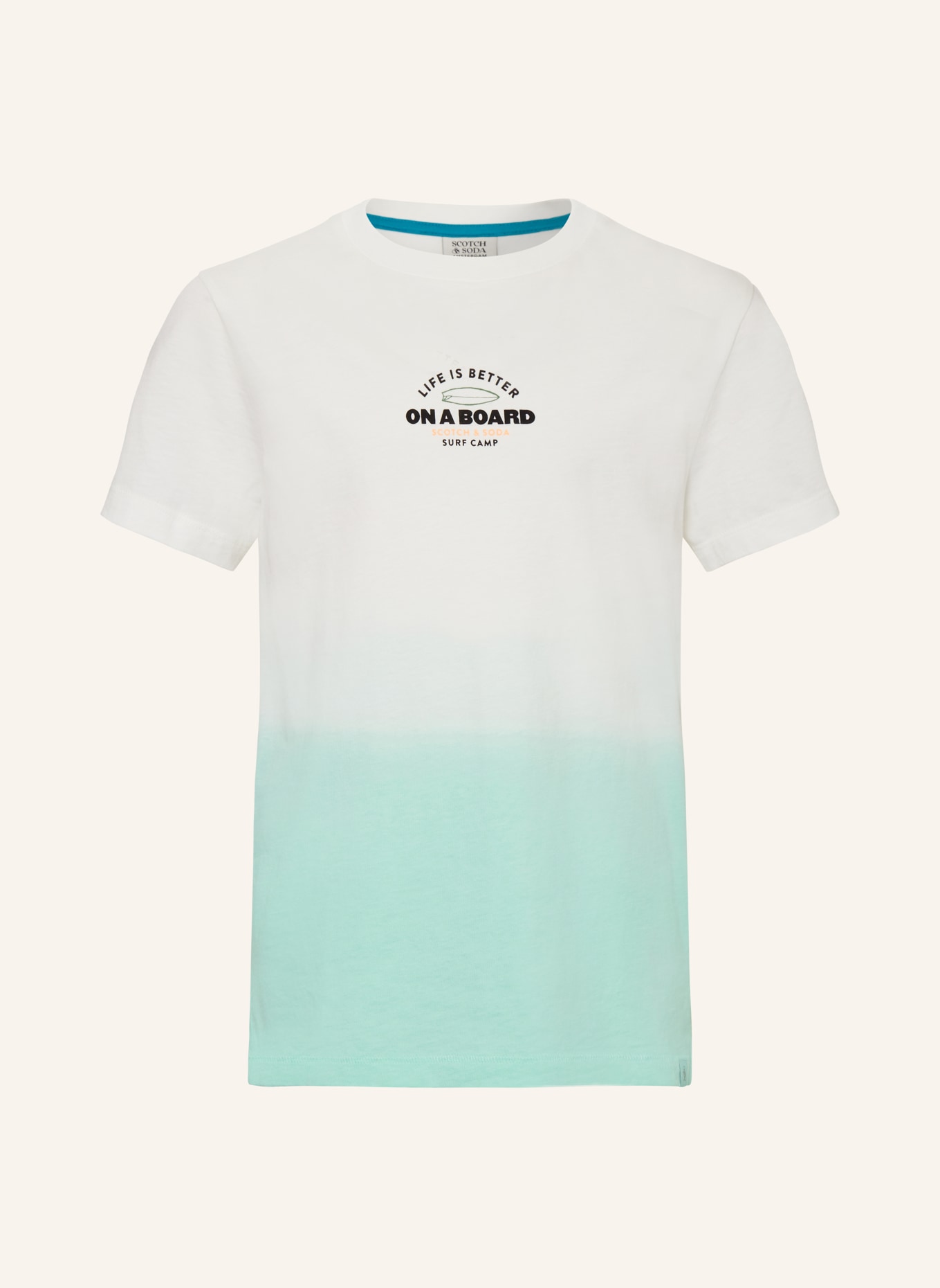 SCOTCH & SODA T-Shirt, Farbe: MINT/ WEISS (Bild 1)