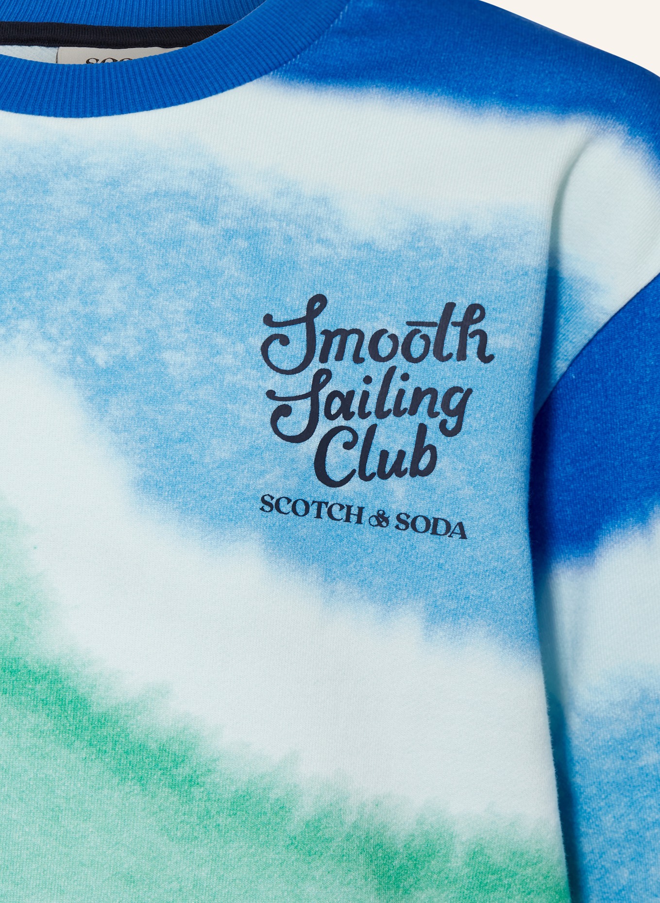 SCOTCH & SODA Sweatshirt, Farbe: GRÜN/ BLAU/ WEISS (Bild 3)