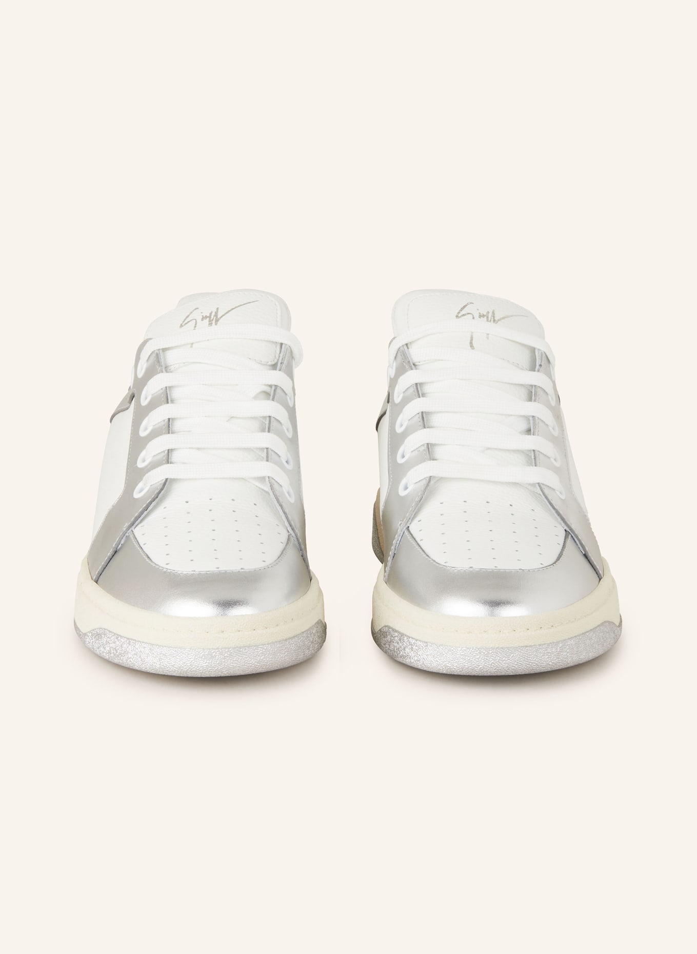 GIUSEPPE ZANOTTI DESIGN Sneakers GZ94, Color: WHITE/ SILVER (Image 3)