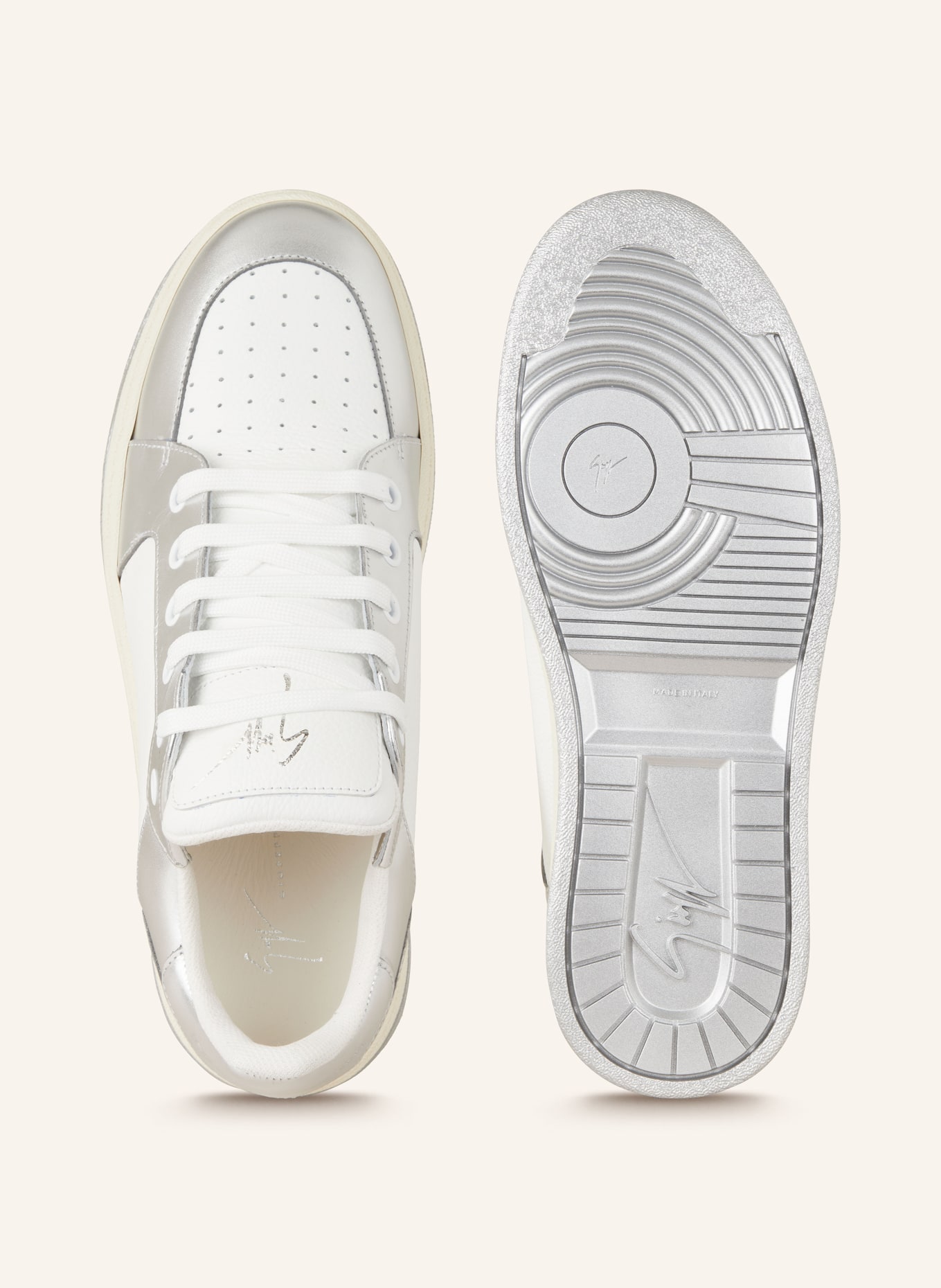 GIUSEPPE ZANOTTI DESIGN Sneakers GZ94, Color: WHITE/ SILVER (Image 5)