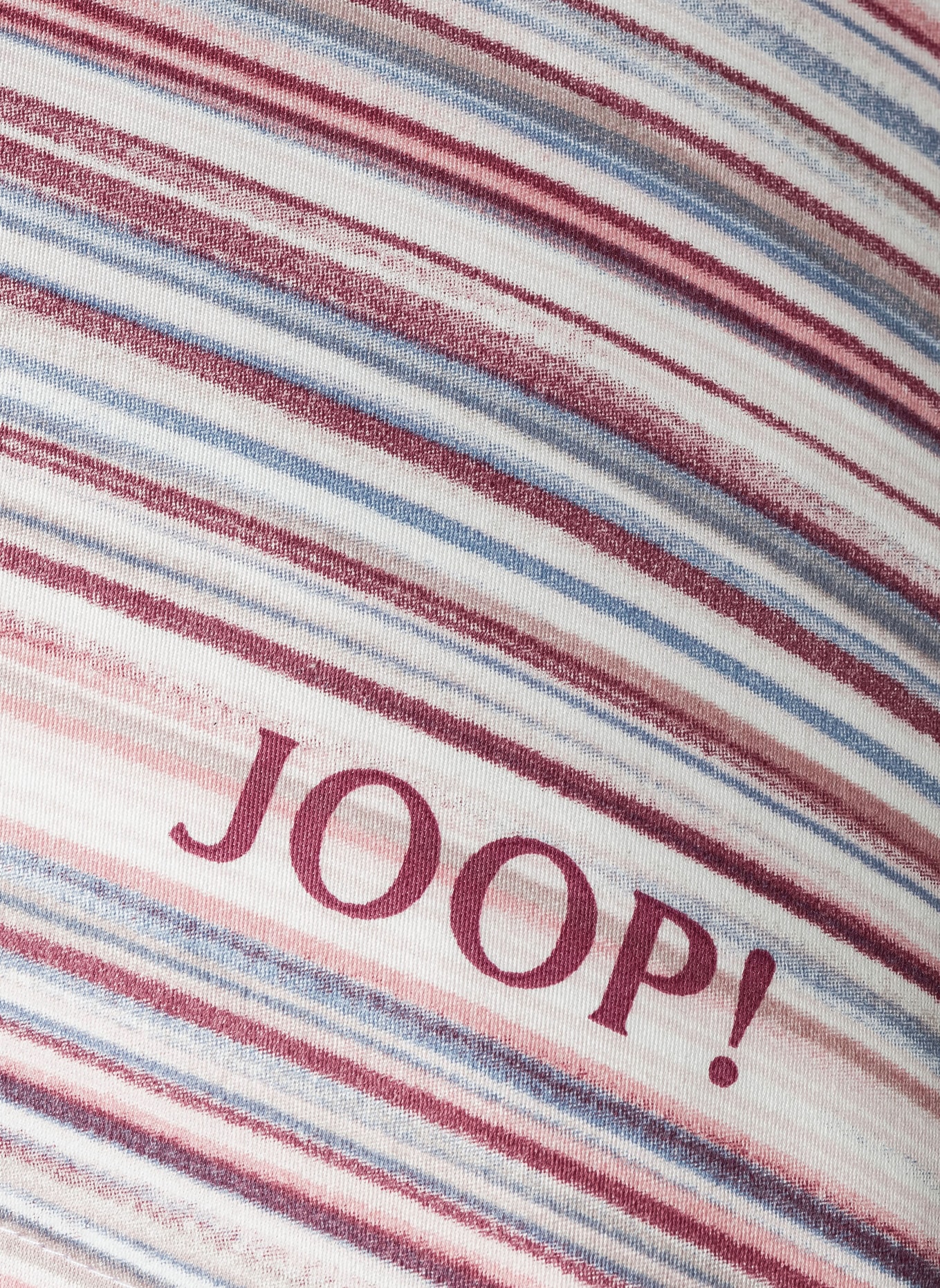 JOOP! Bettwäsche VIVID: DUNKELROT / CREME