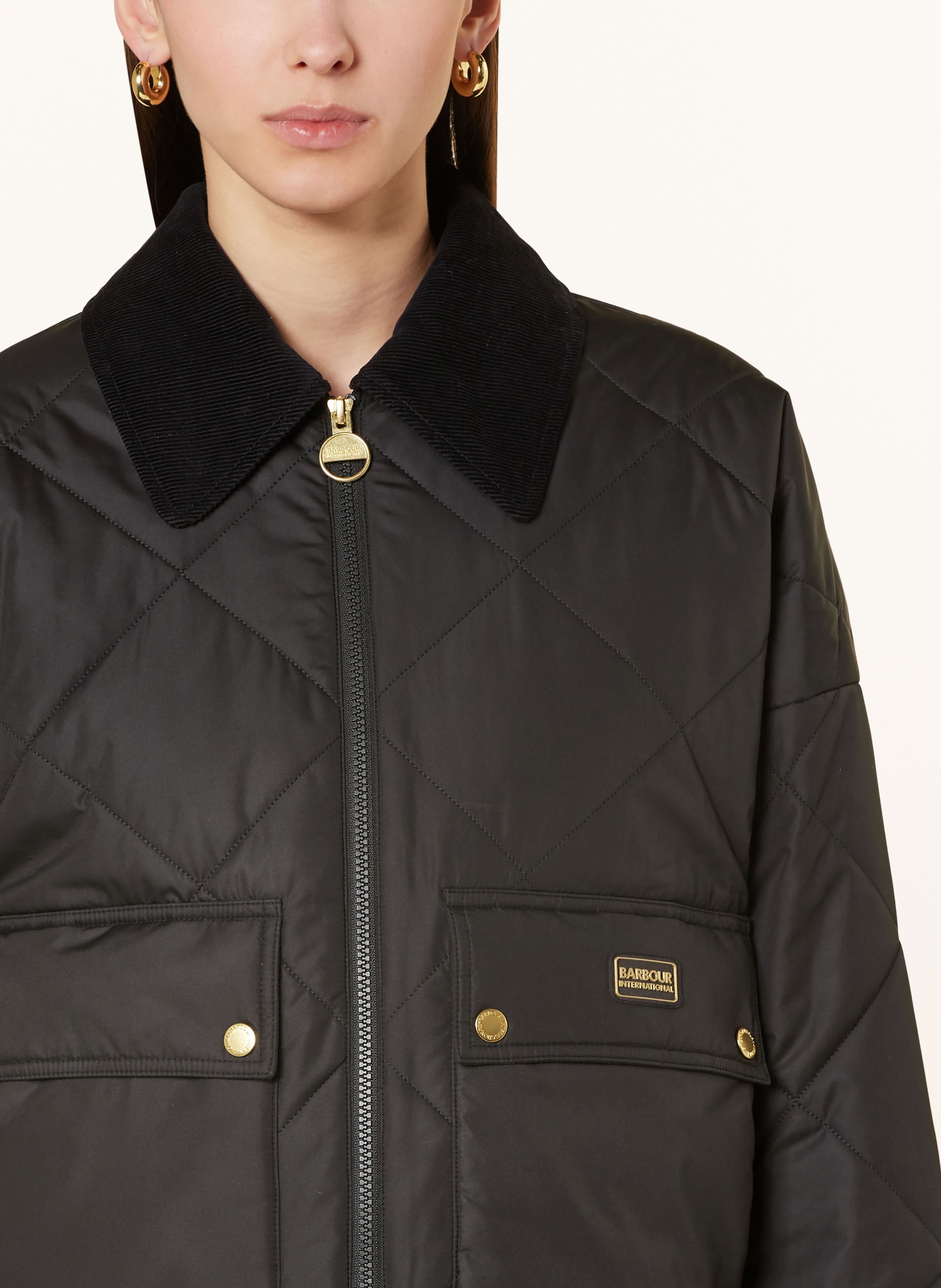 Barbour international steppjacke best sale