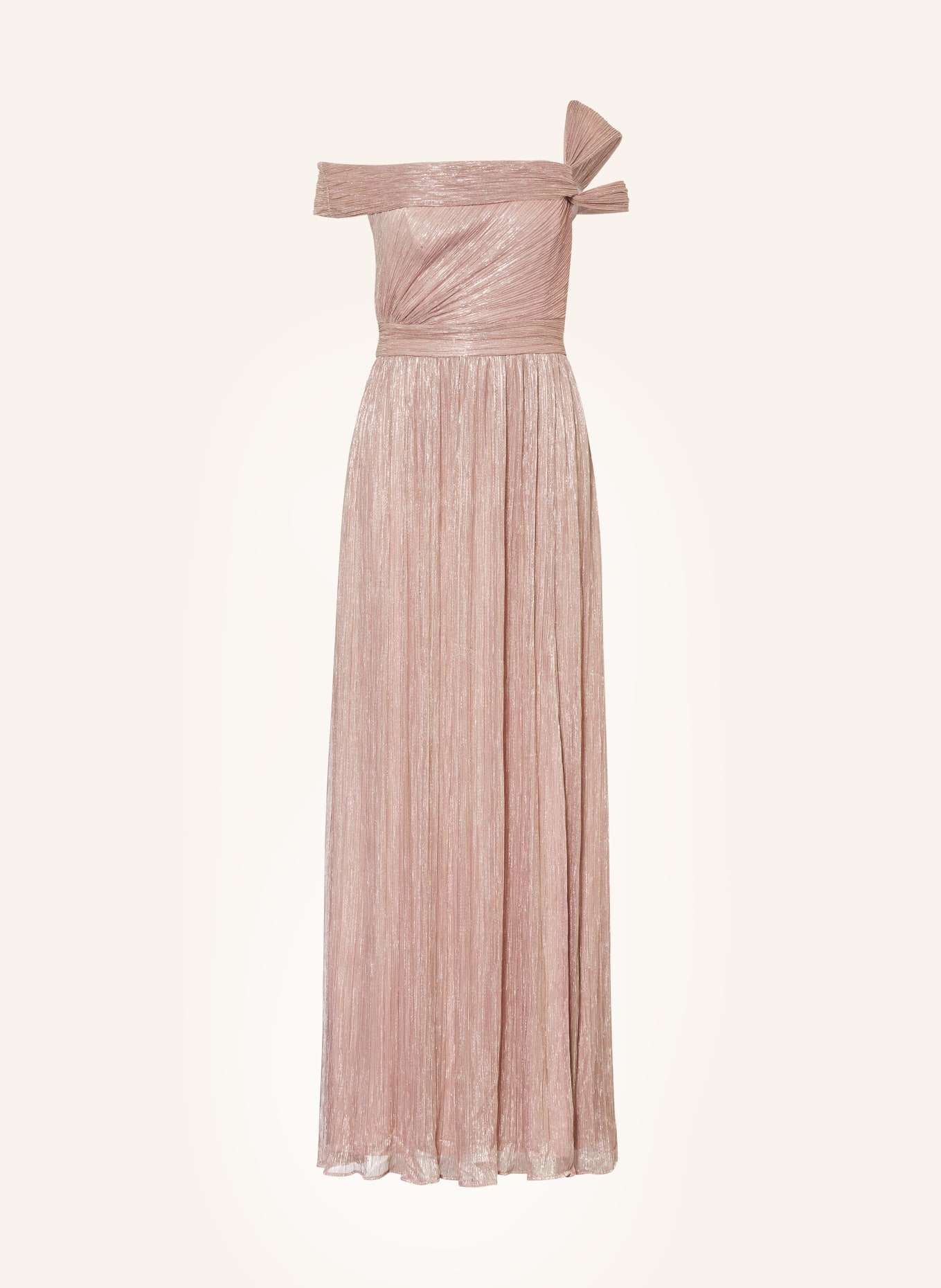 ADRIANNA PAPELL Evening dress with glitter thread, Color: ROSE GOLD (Image 1)