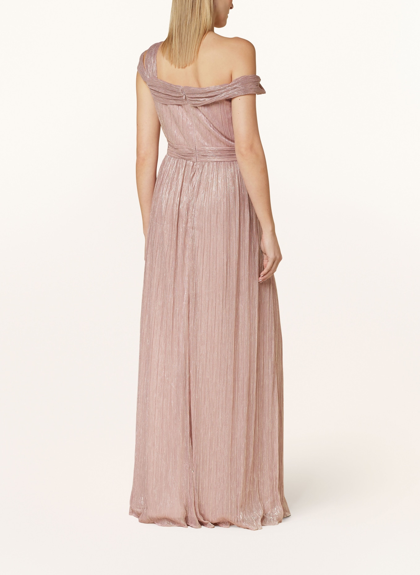 ADRIANNA PAPELL Evening dress with glitter thread, Color: ROSE GOLD (Image 3)