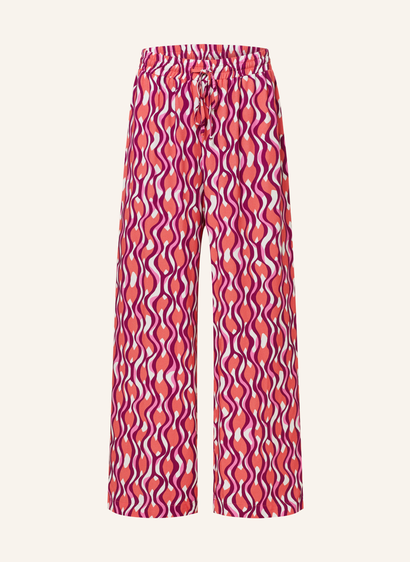 darling harbour Trousers, Color: FUCHSIA/ LIGHT RED/ WHITE (Image 1)