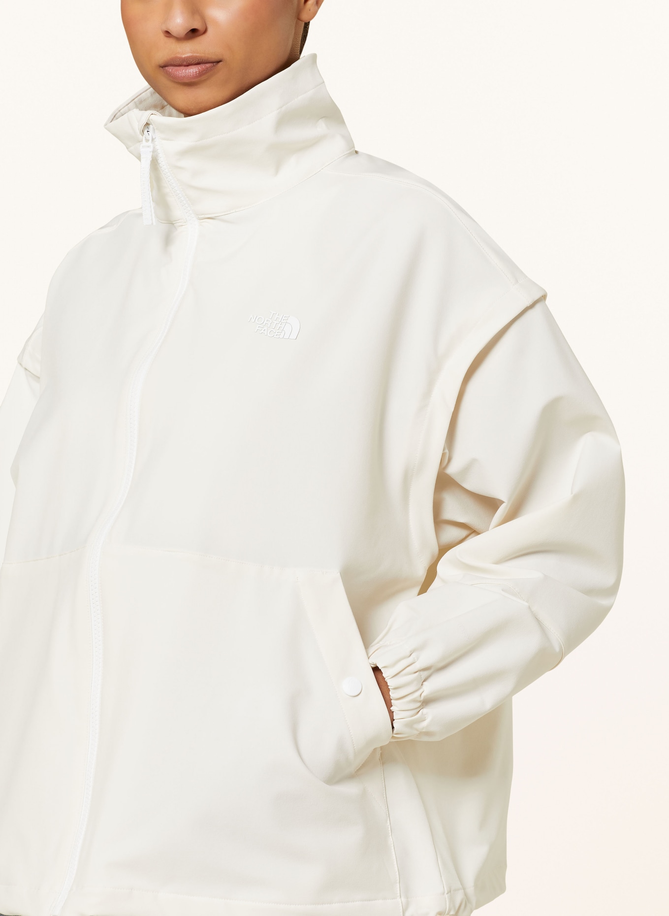 THE NORTH FACE Outdoor jacket KARASAWA with detachable sleeves, Color: ECRU (Image 5)