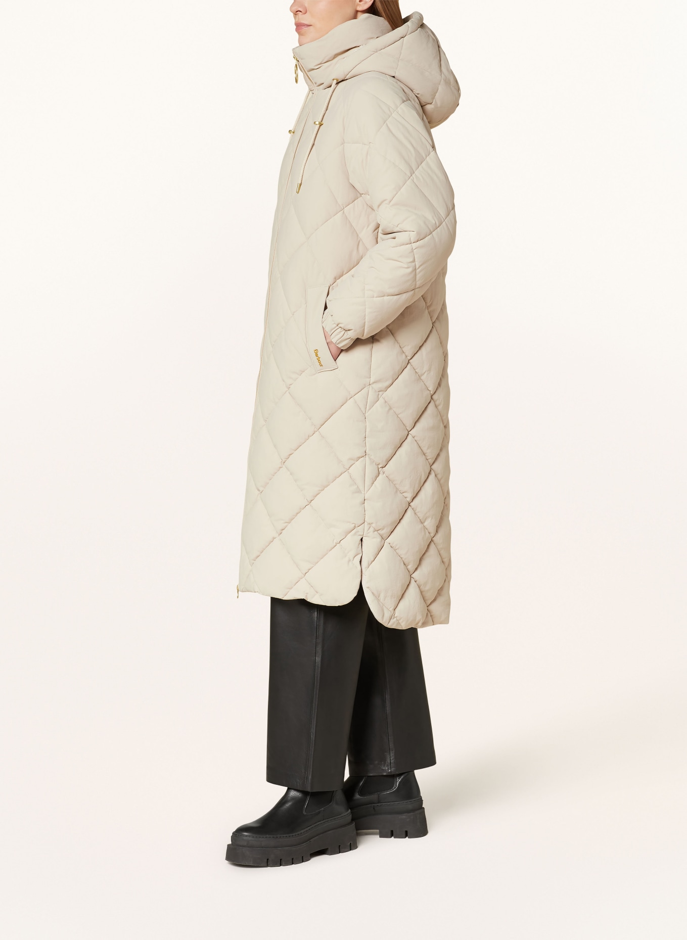 Barbour Quilted coat KIRKTON with faux fur