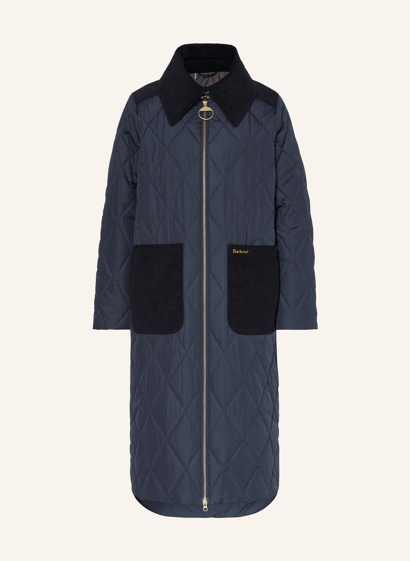 Barbour coat quilted discount