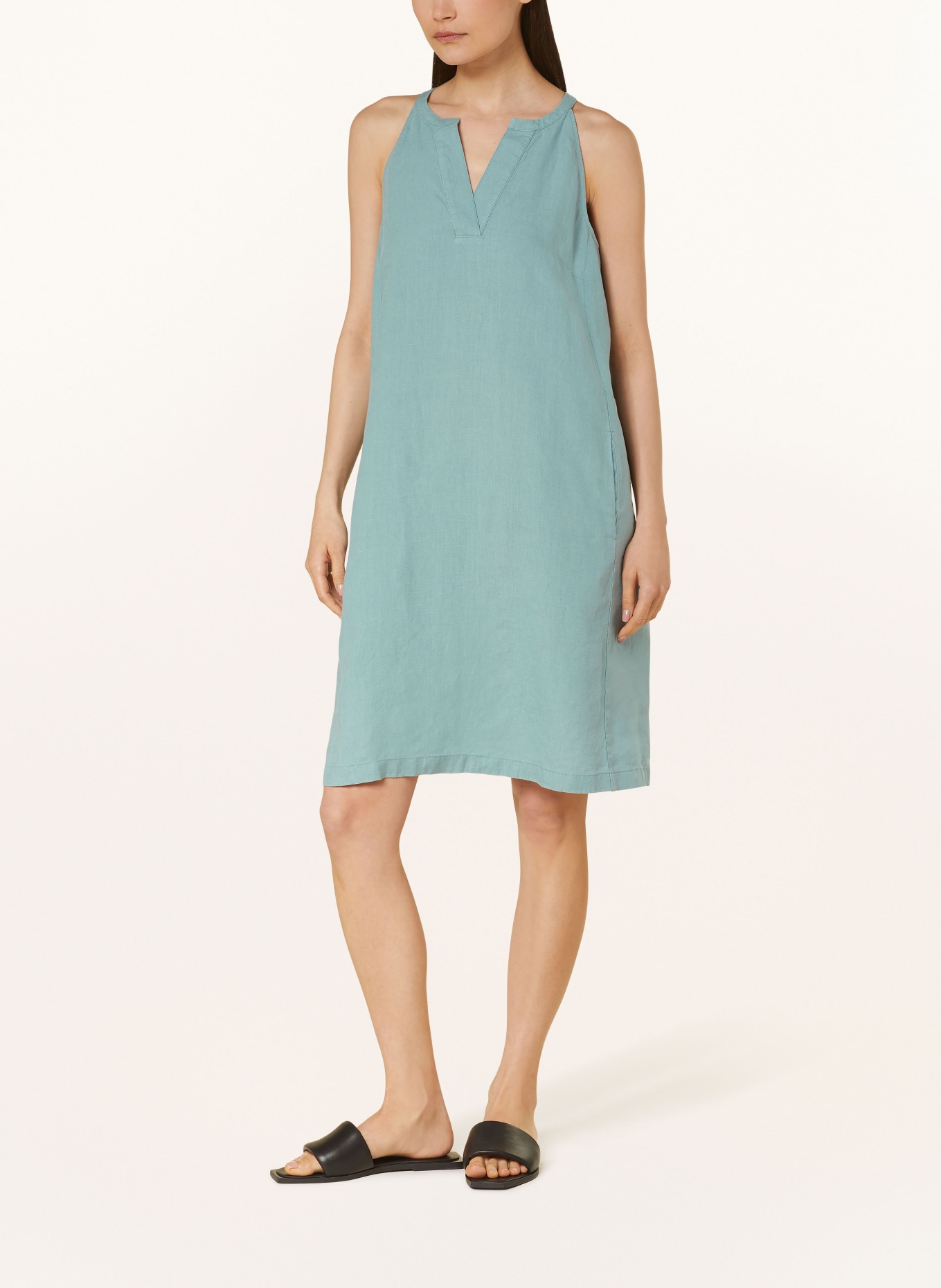 Marc O'Polo Linen dress, Color: 424 soft teal (Image 2)