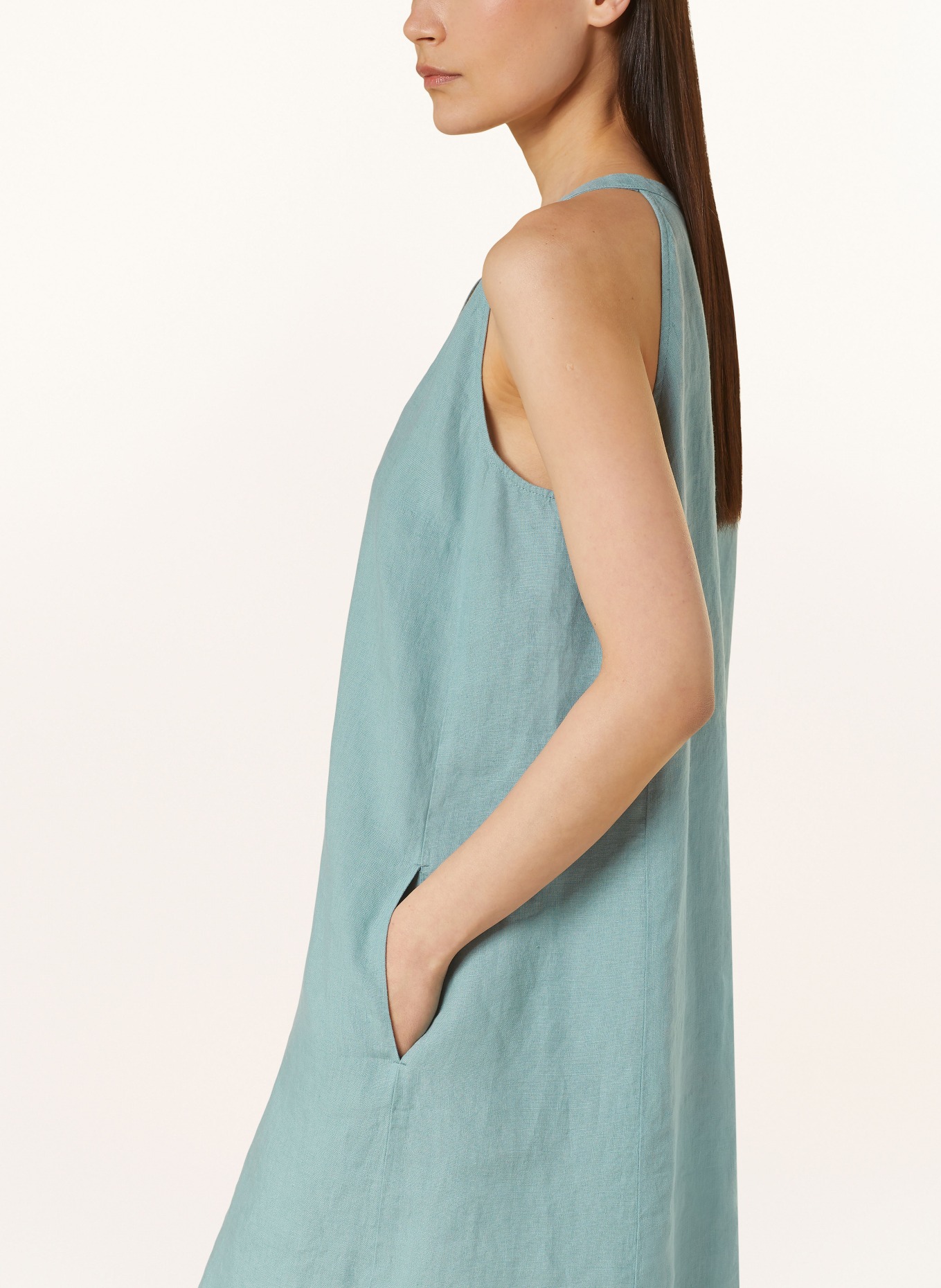 Marc O'Polo Linen dress, Color: 424 soft teal (Image 4)