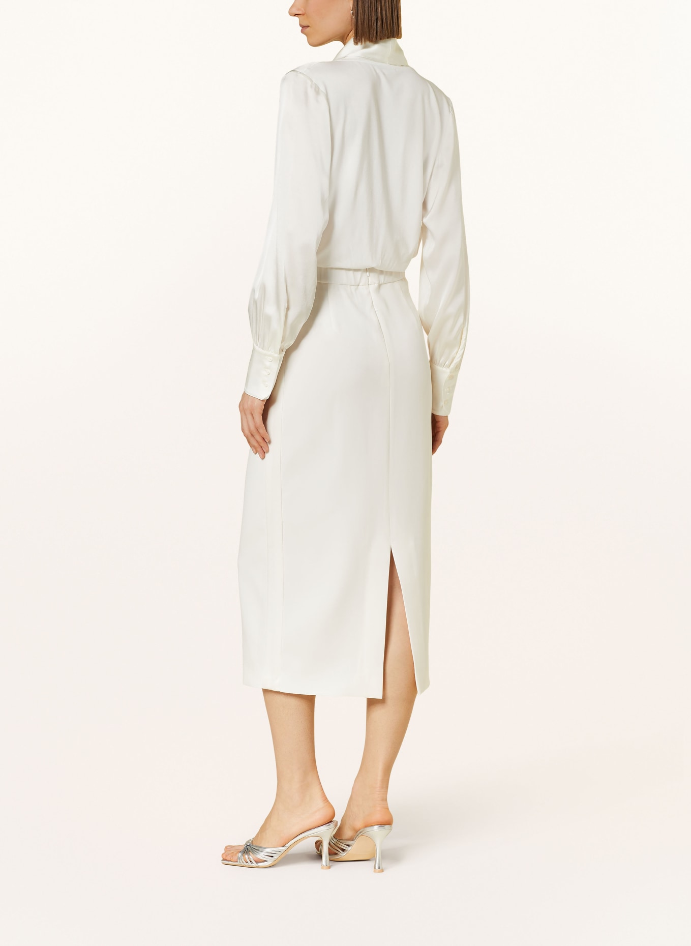 RIANI Silk body in wrap look, Color: WHITE (Image 3)