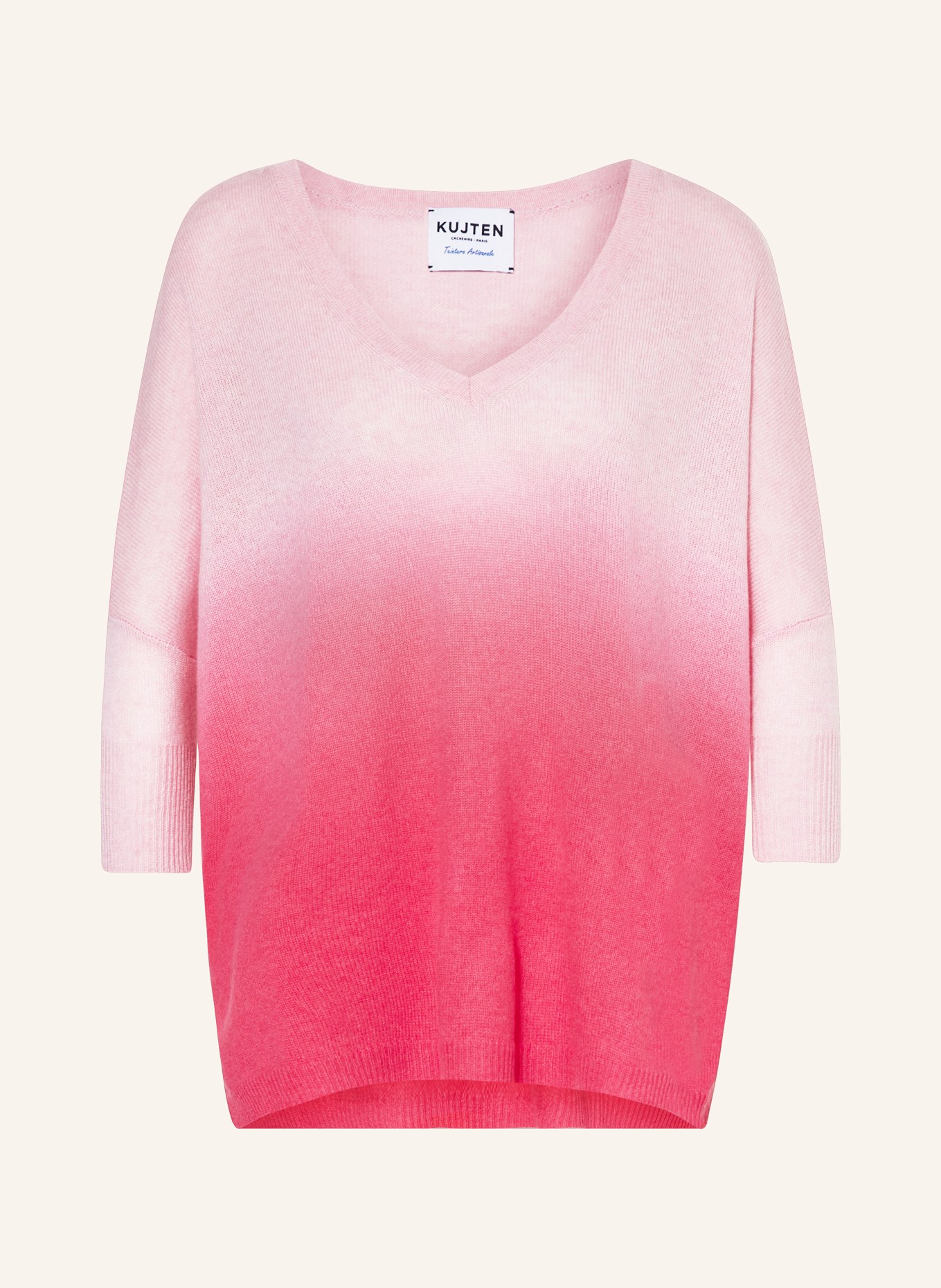 KUJTEN Cashmere sweater MINI, Color: LIGHT PINK/ PINK (Image 1)