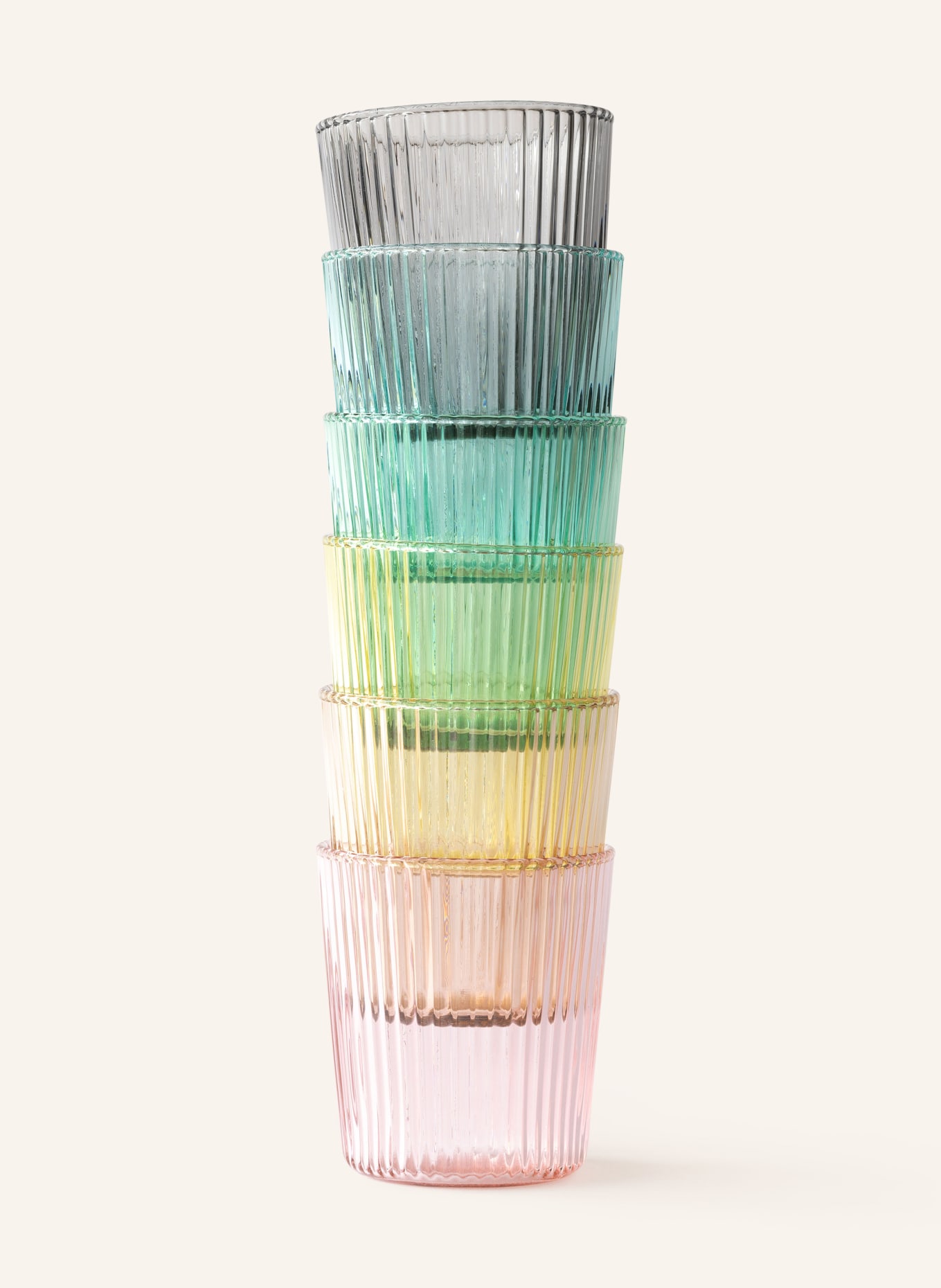 PAVEAU Set of 6 drinking glasses TWILIGHT, Color: BLACK (Image 3)