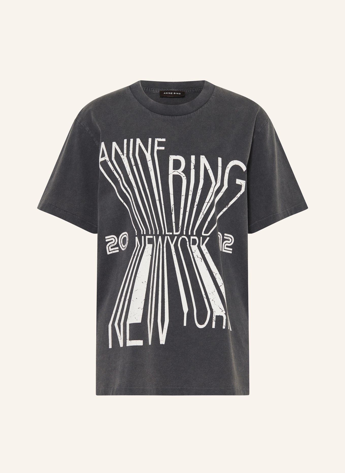 ANINE BING T-shirt COLBY, Color: BLACK (Image 1)