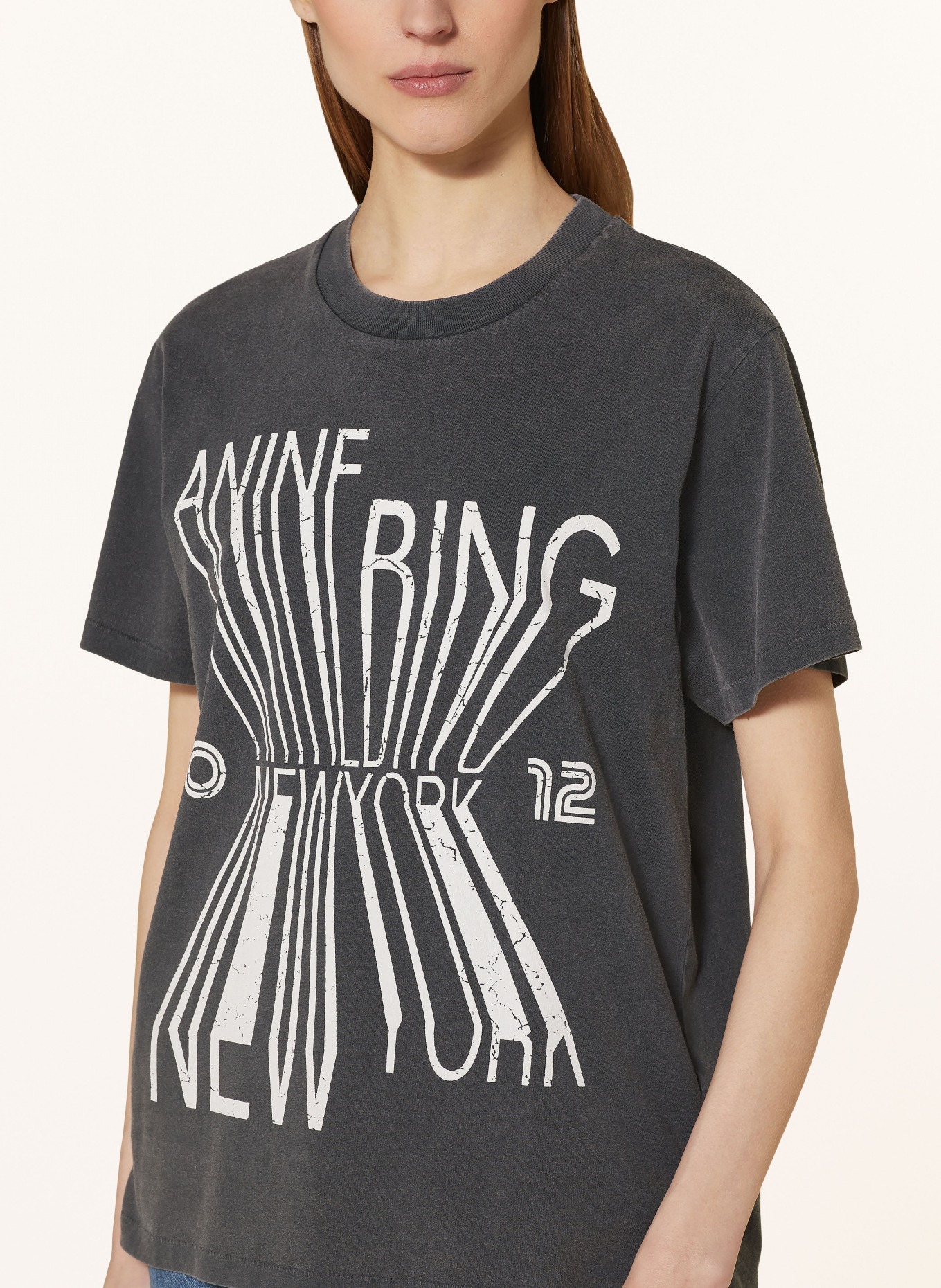 ANINE BING T-Shirt COLBY, Farbe: SCHWARZ (Bild 4)