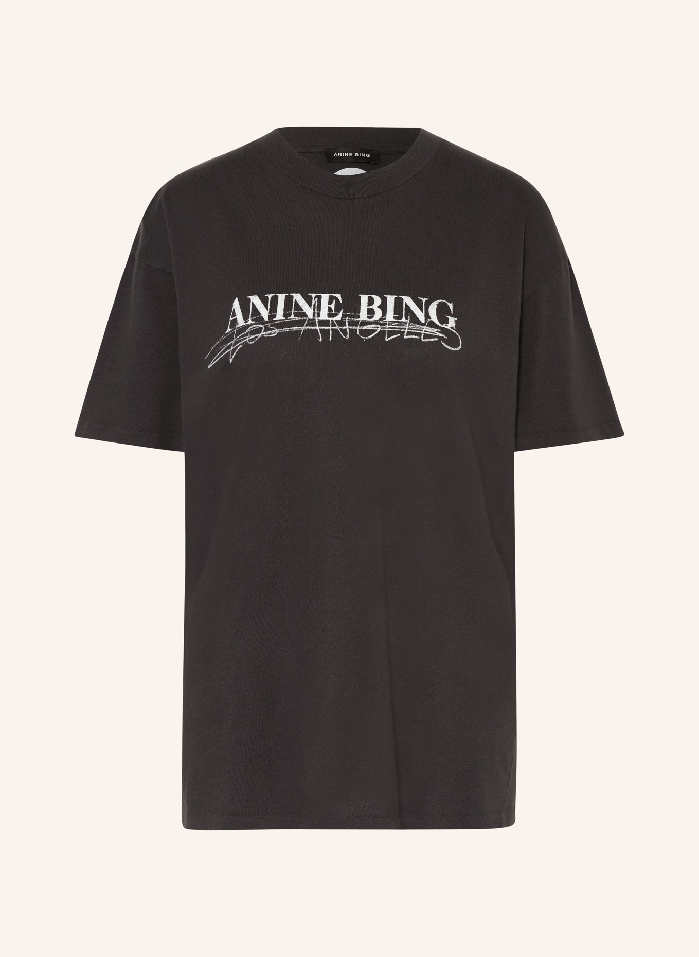 ANINE BING T-shirt WALKER, Color: BLACK (Image 1)