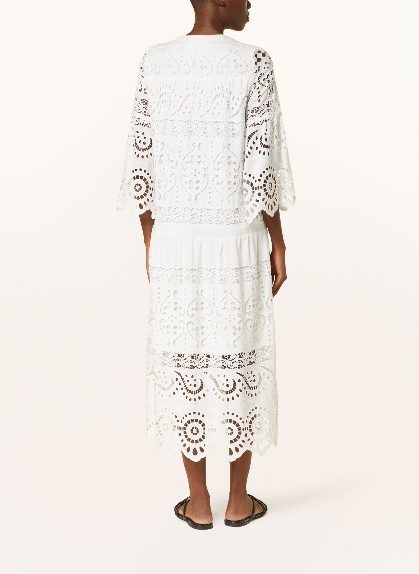 VALÉRIE KHALFON Lace dress RAPP, Color: WHITE (Image 3)