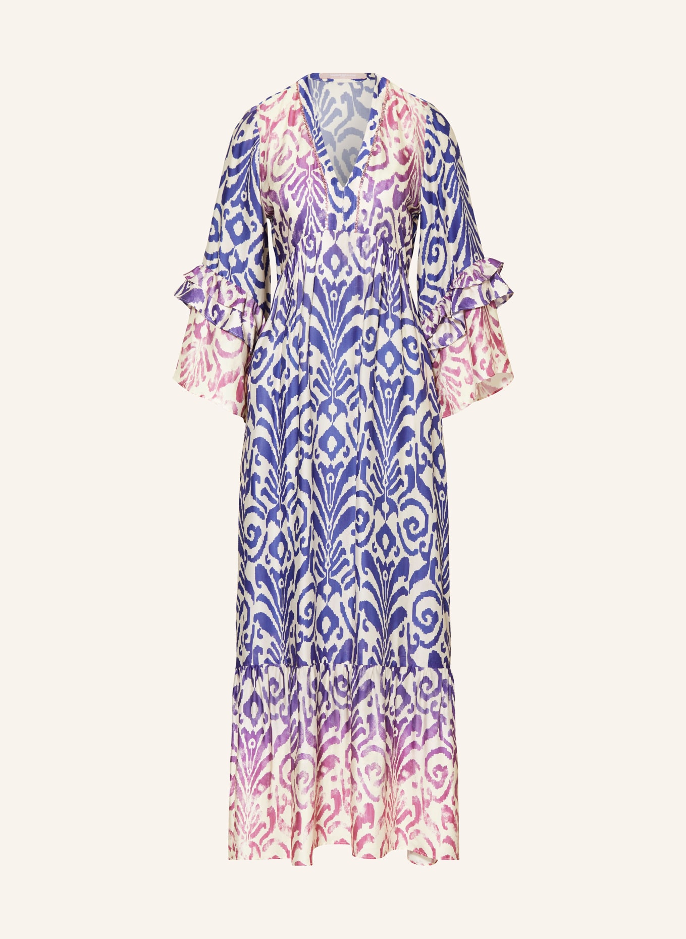 VALÉRIE KHALFON Kleid RINGS mit Pailletten, Farbe: FUCHSIA/ LILA/ ECRU (Bild 1)