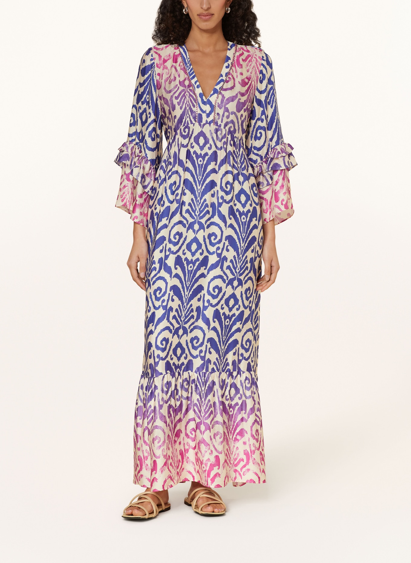 VALÉRIE KHALFON Dress RINGS with sequins, Color: FUCHSIA/ PURPLE/ ECRU (Image 2)