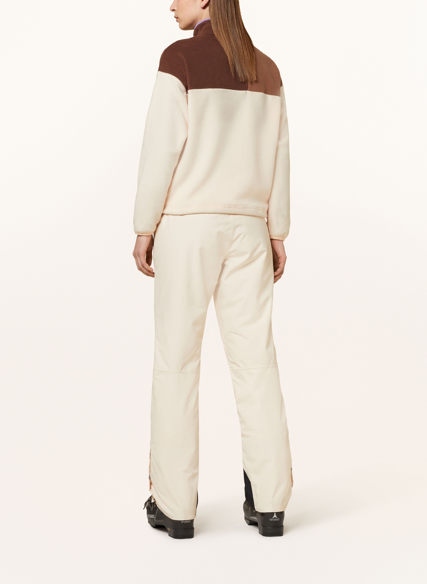 PICTURE Fleece-Troyer ARCCA: HELLORANGE / BRAUN