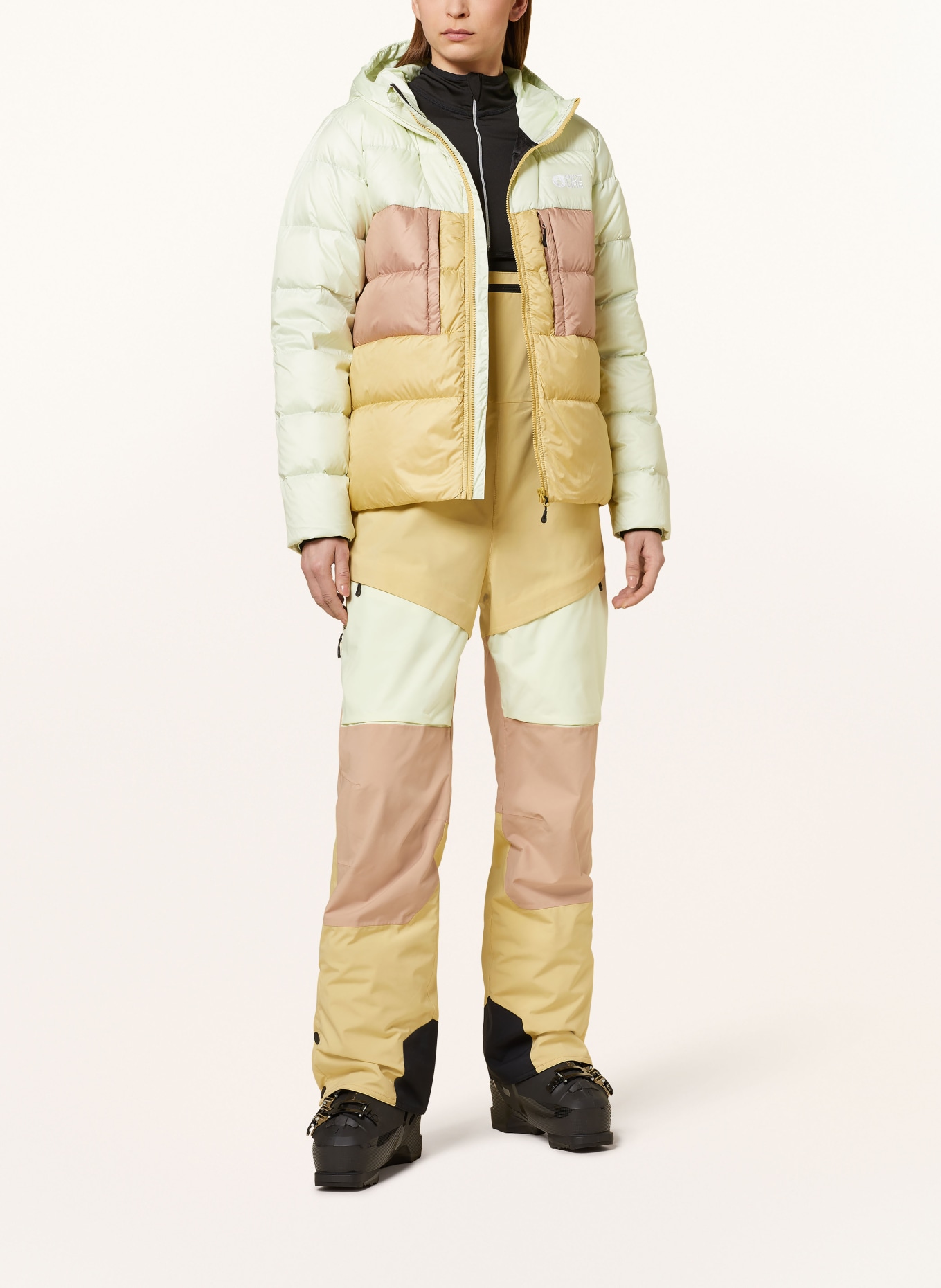 PICTURE Lekka kurtka puchowa HI: JASNOZIELONY / SZAROBRĄZOWY / CAMELOWY