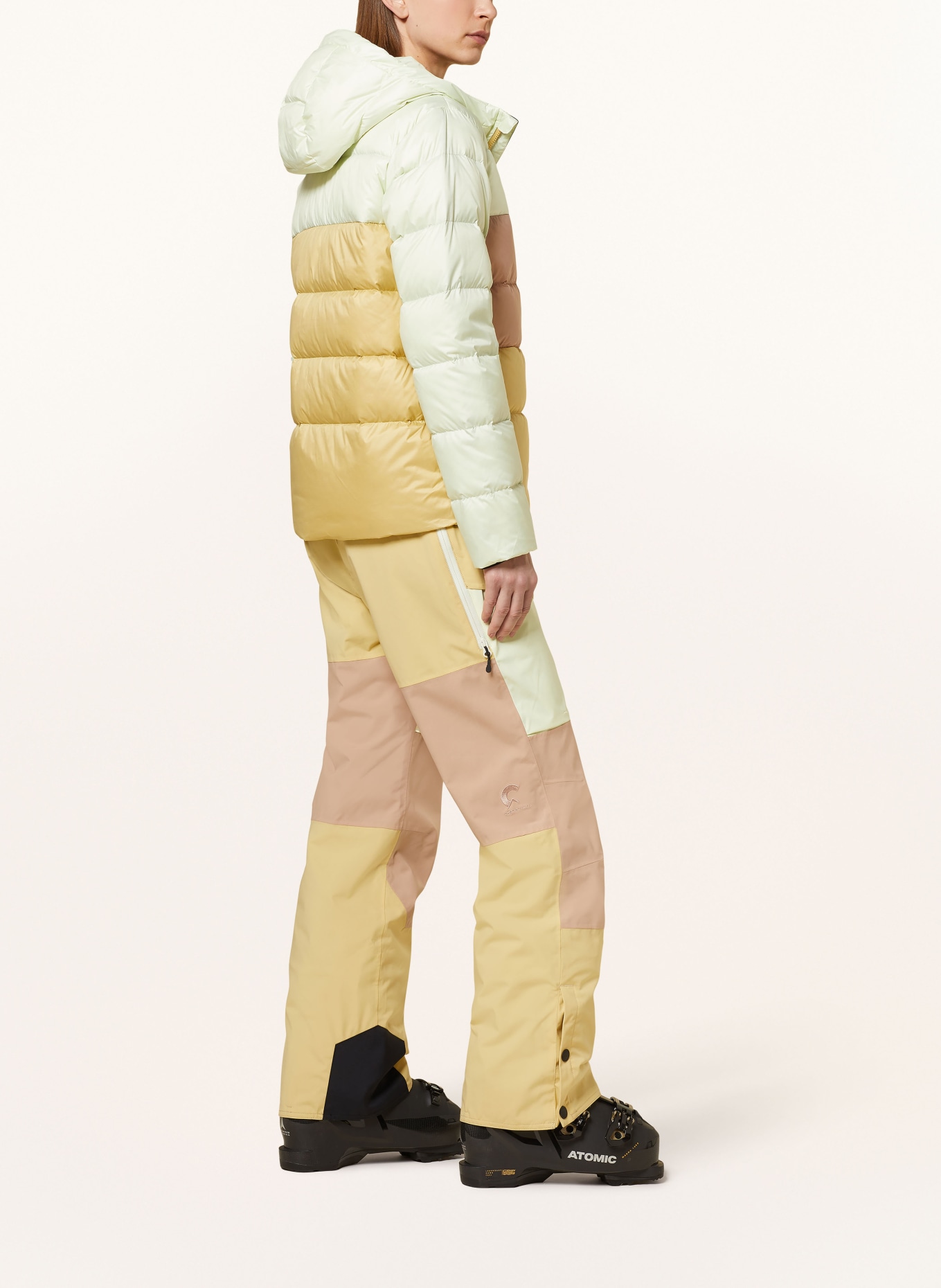 PICTURE Lekka kurtka puchowa HI: JASNOZIELONY / SZAROBRĄZOWY / CAMELOWY